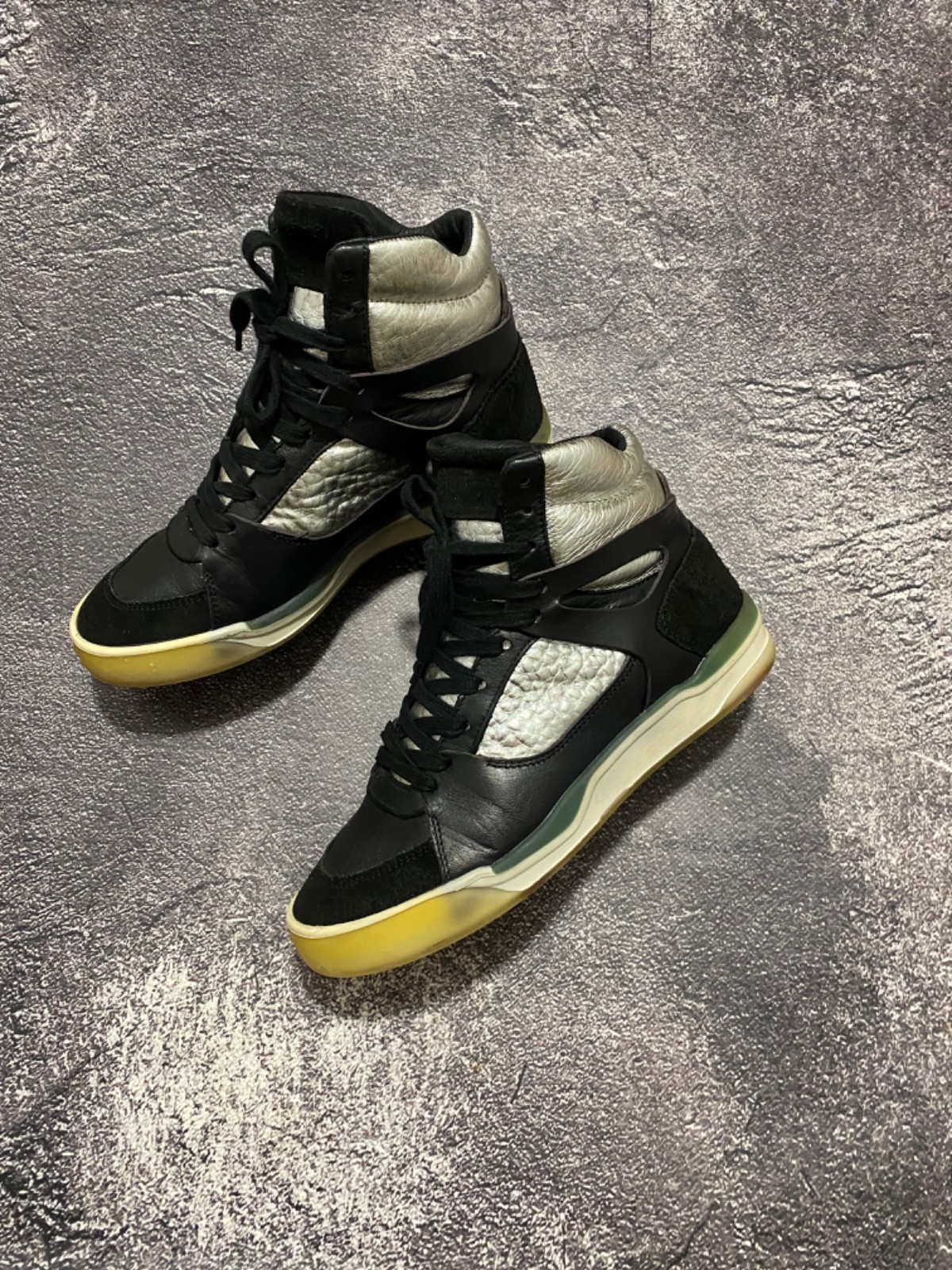 Alexander McQueen for Puma Leather Move Femme Mid High Top Sneakers Size 38