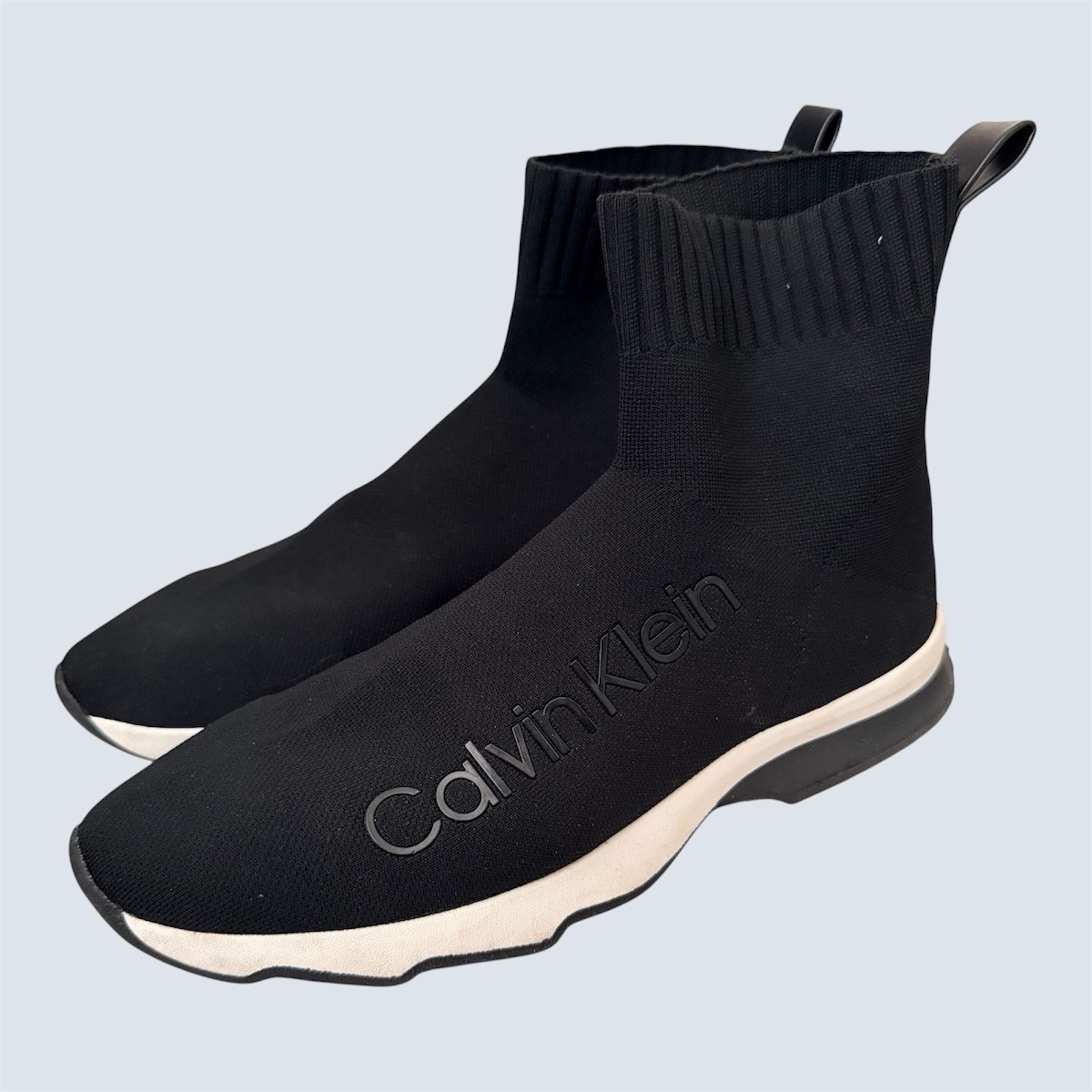 Calvin Klein Karmina Sock Sneakers Women’s Size 10 Black Knit Slip On Shoes