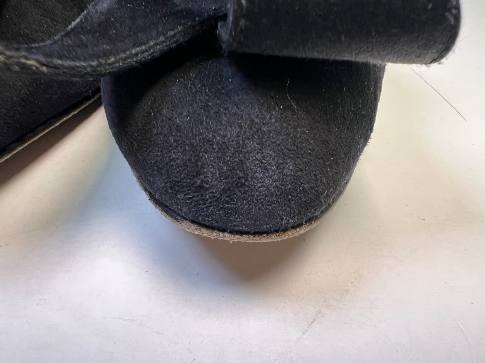 Walter Steiger STAMPA Black Suede Low Heel Dress Pumps Size 8.5 B