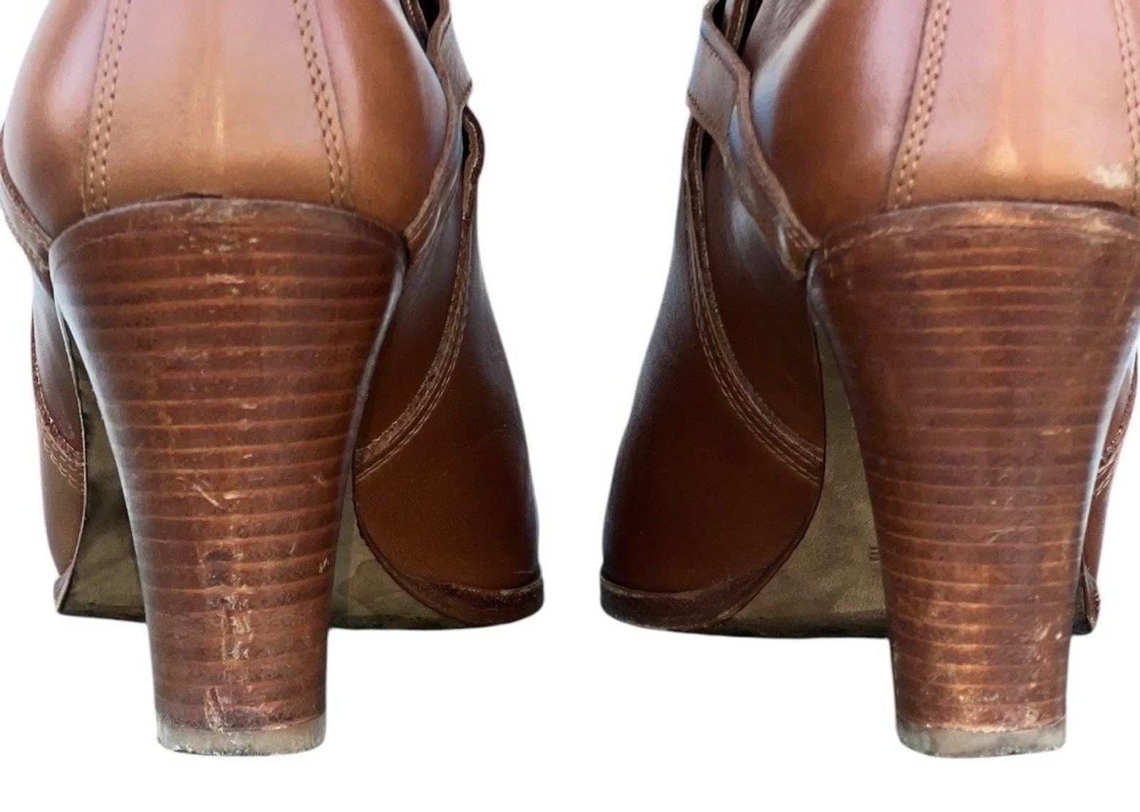 Sézane Montana High Boots – Camel Color Smooth 100% Bovine leather Upper Size 39