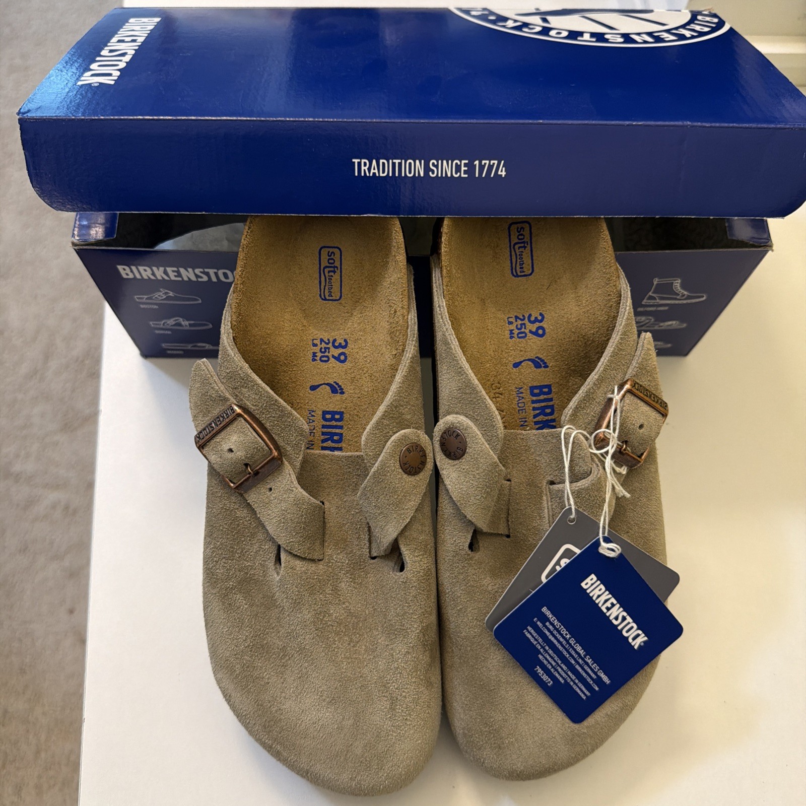 Birkenstock Boston BS- 39 narrow-New W/ Box