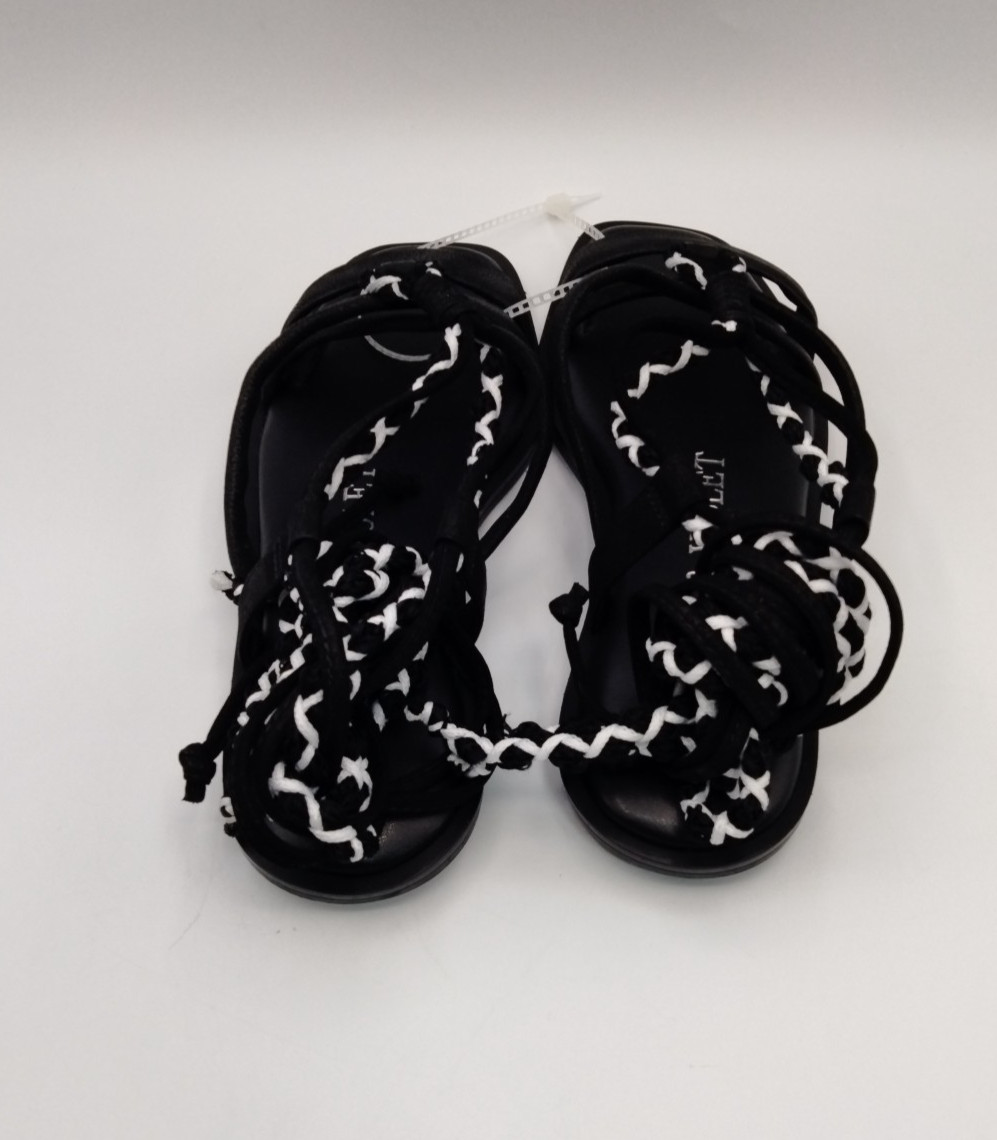 Chelsea & Violet Dahlia Black Lace Up Gladiator Sandals Women’s 7.5 Strappy