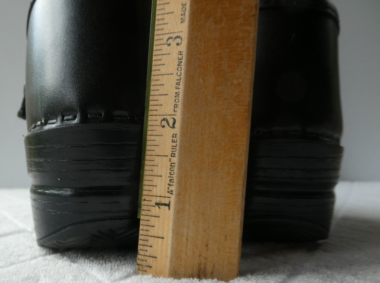 Women’s Dansko Black Mary Jane Leather Wedge Clog Shoes Strap EU 40 US 9-9.5