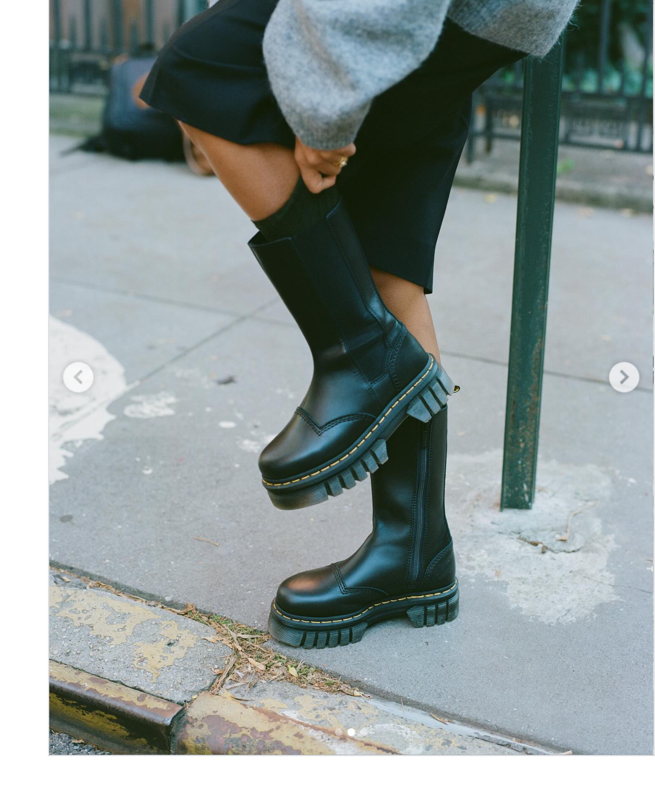 DR MARTENS Audrick Tall Nappa Leather Platform Chelsea MSRP$280 Comfy + Chic