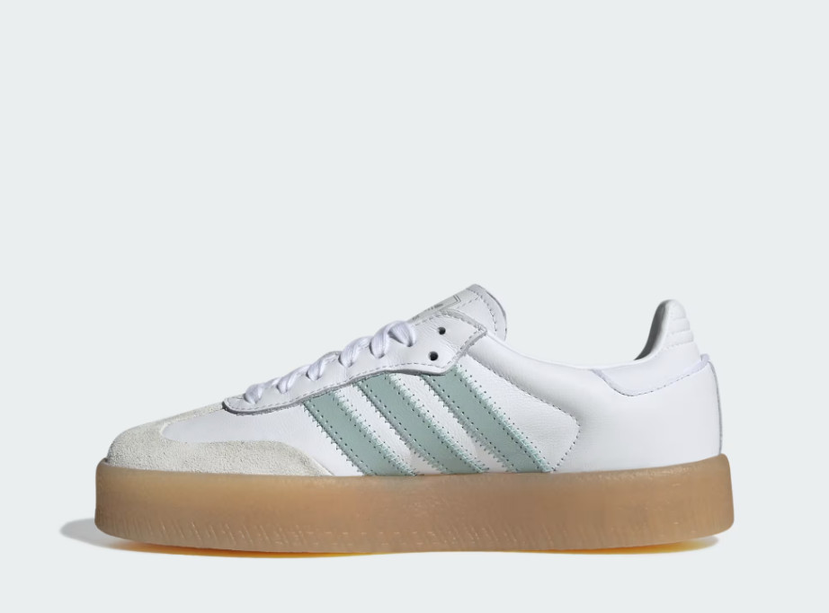 Adidas Women’s Sambae W, Style# JP5609, Size 7.5, White/Wonder Blue/Off White