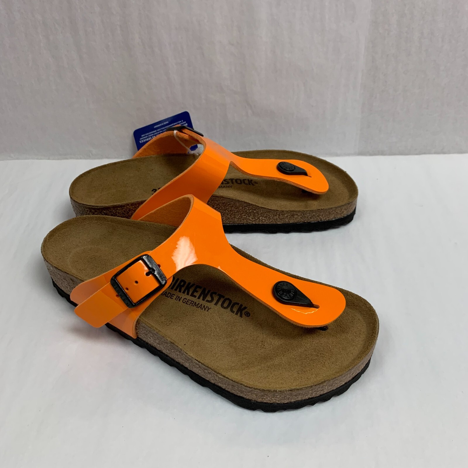 Birkenstock New w/ Box Gizeh Patent Marygold Birko Flor Patent Reg Select Size