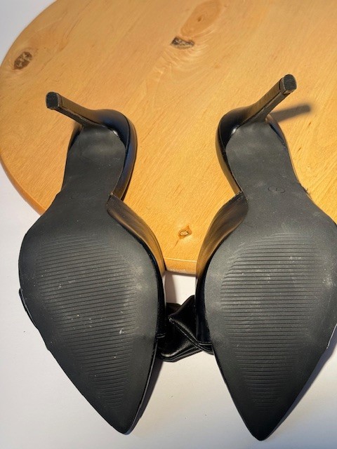 Journee Zelah Tru Comfort Foam Open Toe High Stiletto Heels | Size 7 | Blk | New