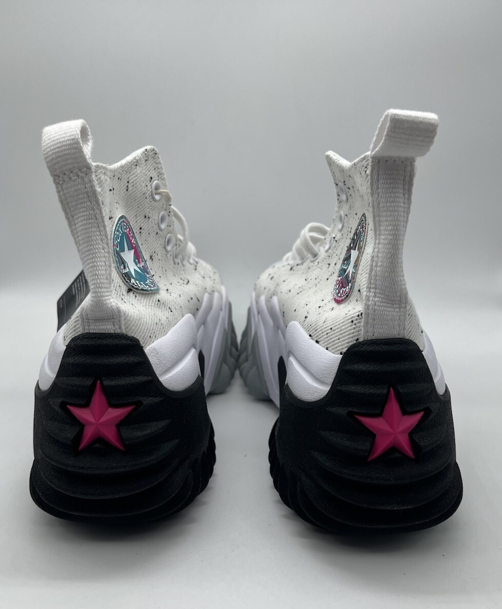 Converse Run Star Motion CX W 10, M 8.5 Platform 90s Marbled A00554C White Pink