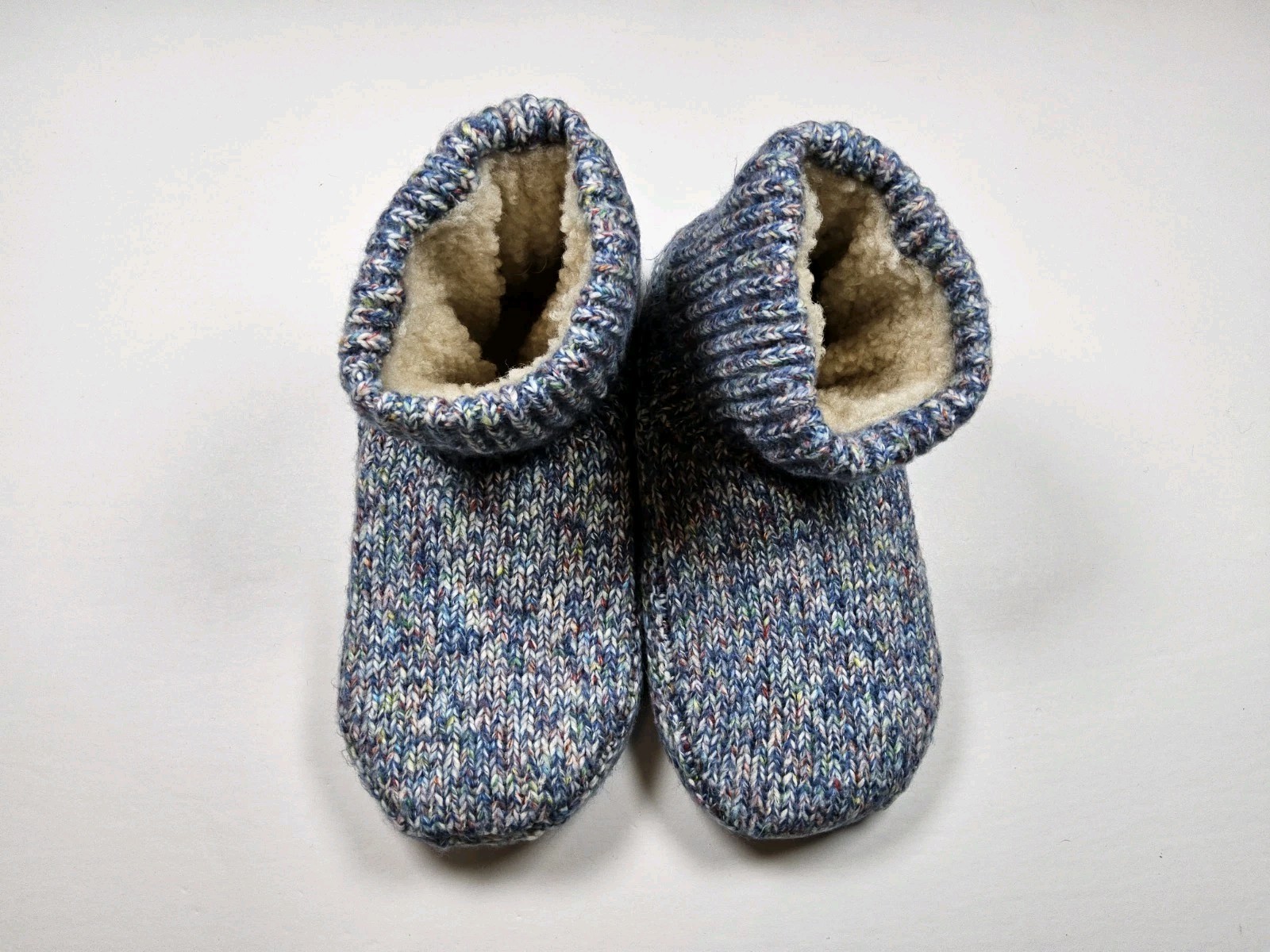 Bombas Sherpa Lined Gripper Bootie Slippers House Shoes Size S W7-8.5