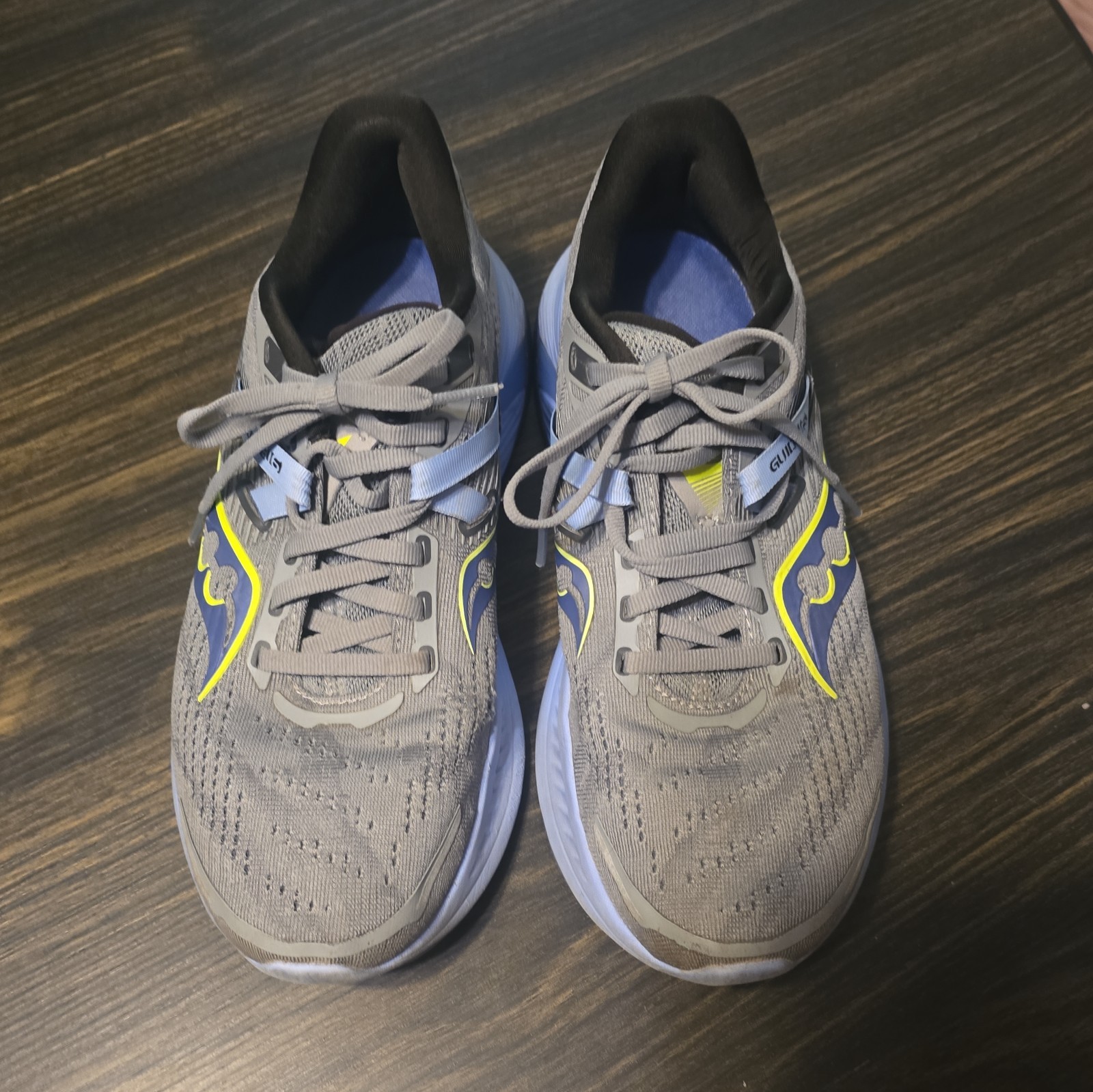 Saucony Guide 16 Womens Size 8.5 US Gray Blue Running Shoes Sneakers