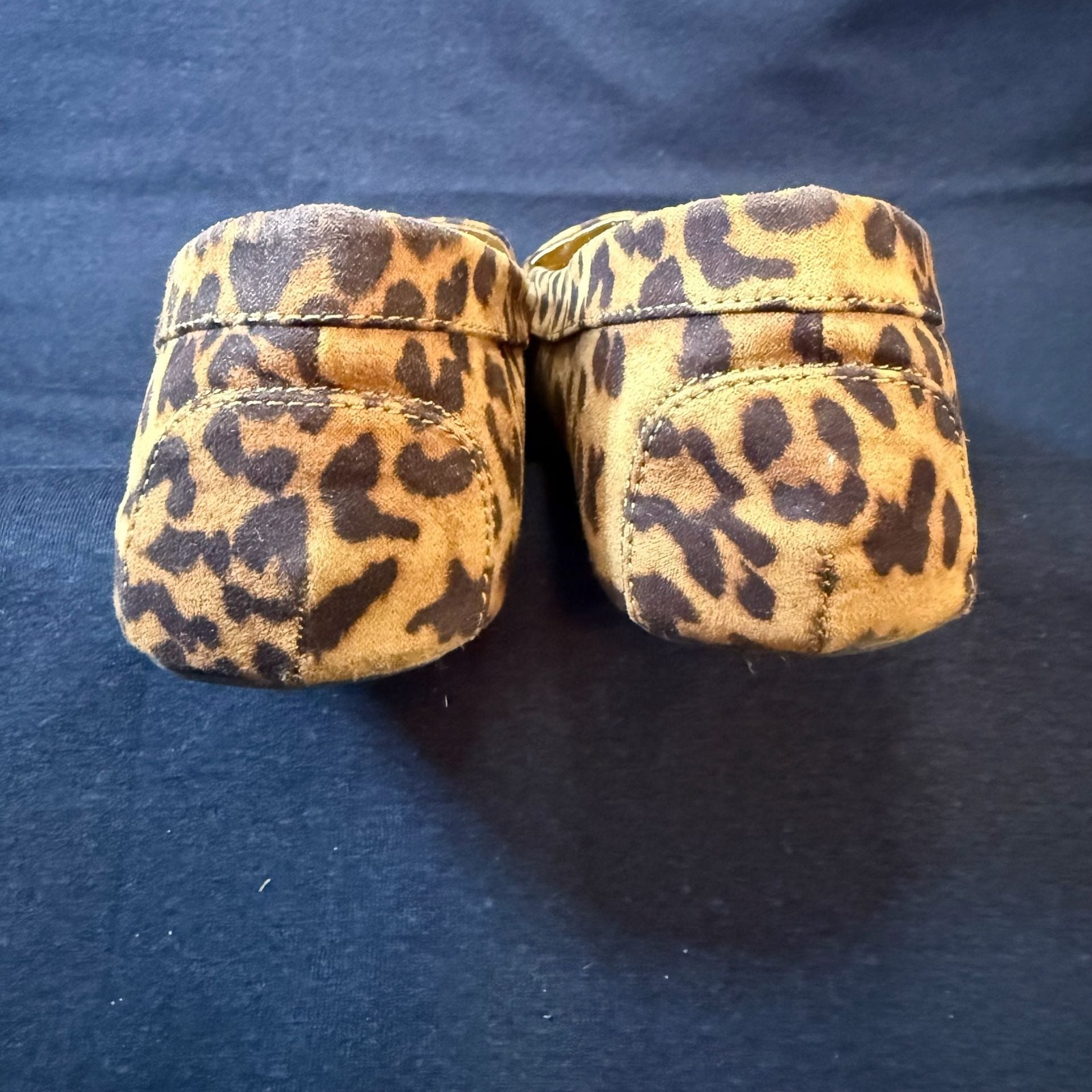 JustFab Women’s Leopard Print Moccasin Driving Loafers with Horsebit Detail
