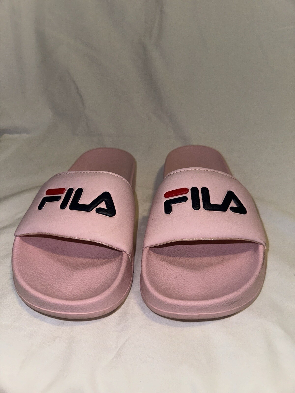 Fila Women’s Drifter Slides Size 6 Pink-Navy-Red 5VS00000-682