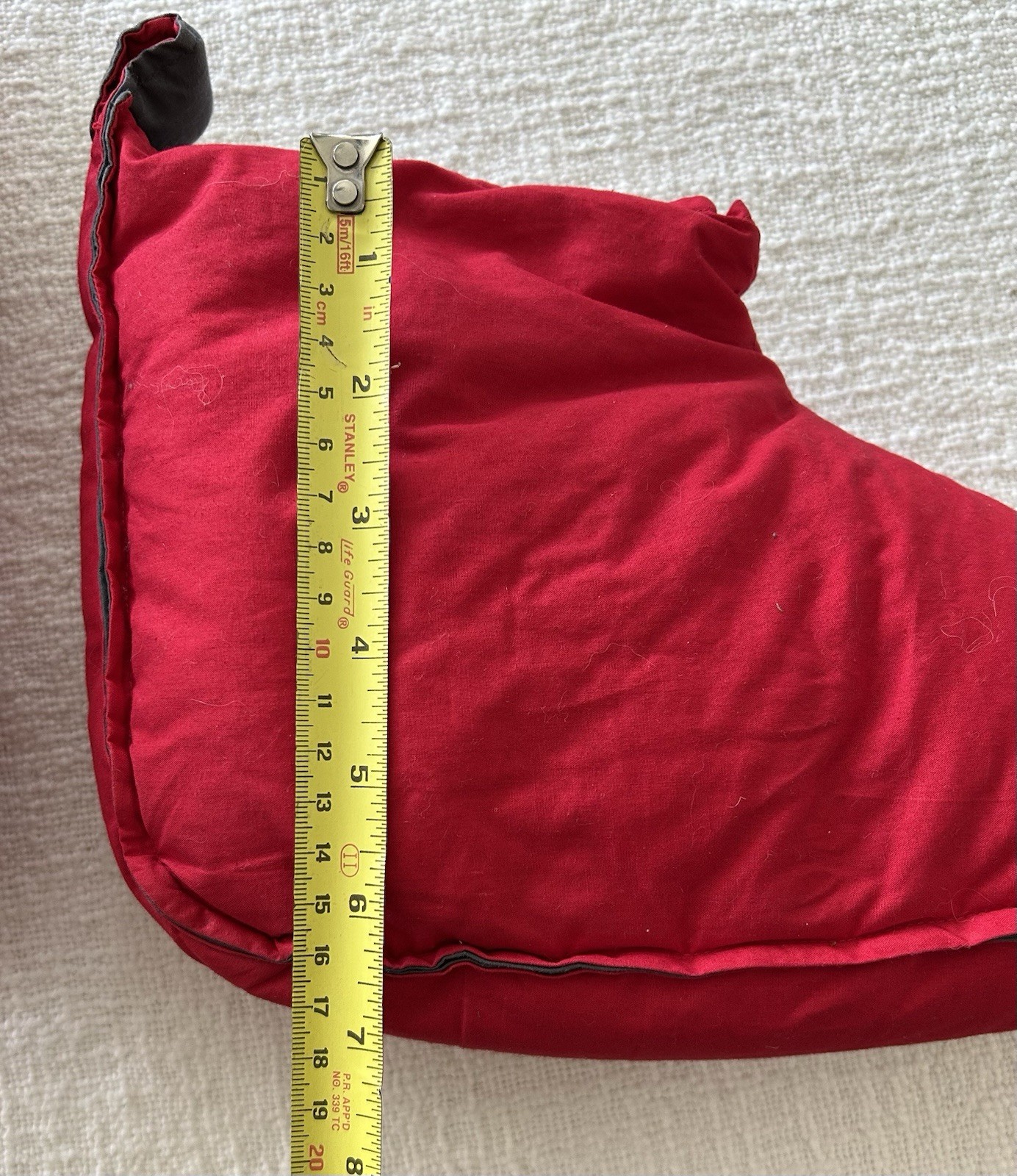 Restoration Hardware Duck Down Feathers Foot Duvet Slippers Red Size M/L