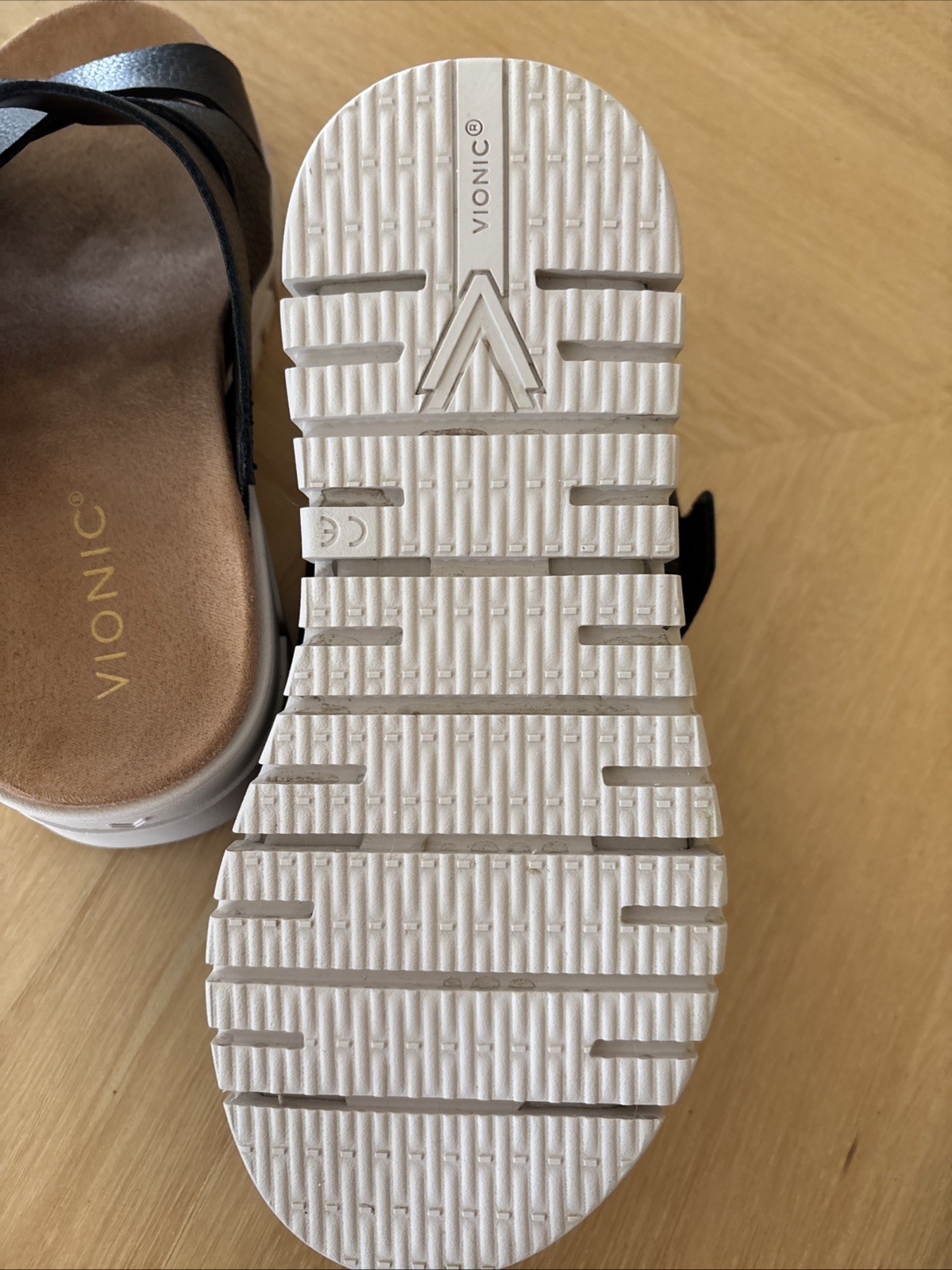 Vionic Uptown Sunset Womens Sandals Black Nubuck USA 6, UK 36,