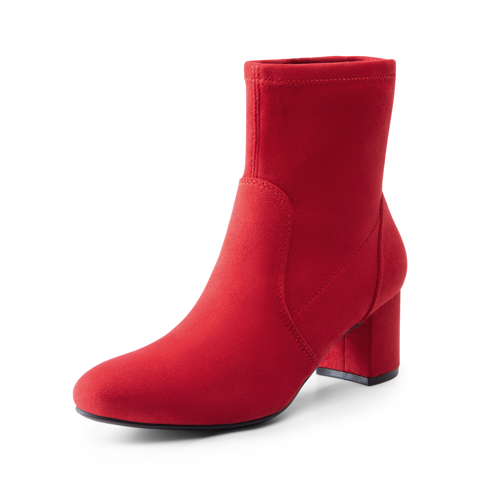 Women Almond Toe Ankle Boots Fashion Low 2.36in Chunky Heel Fall Heeled Booties