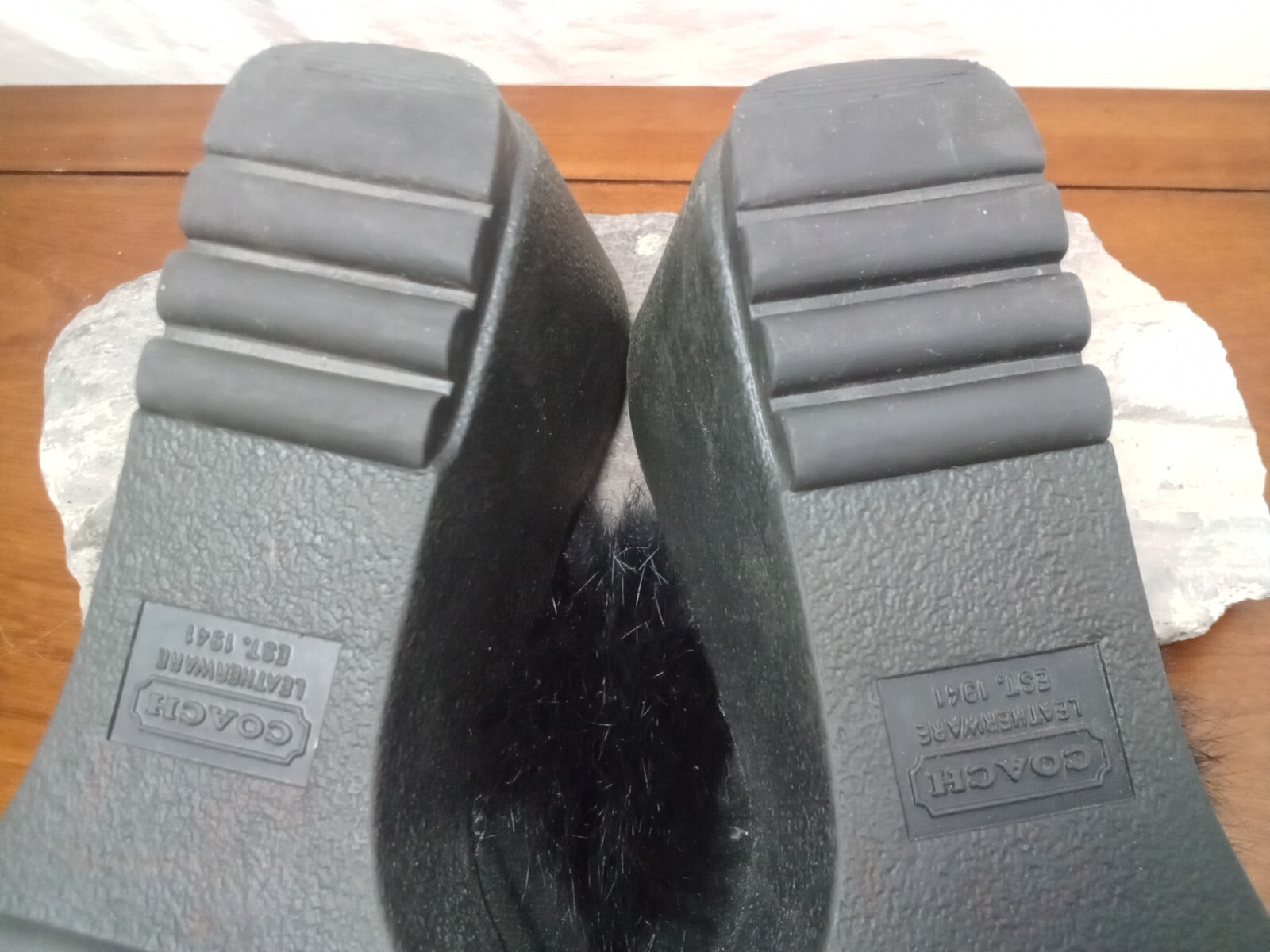 COACH «ITALY» Kaela Women’s Sz. 8 B / 2.75 in heel Platform Mule Slip on Heels