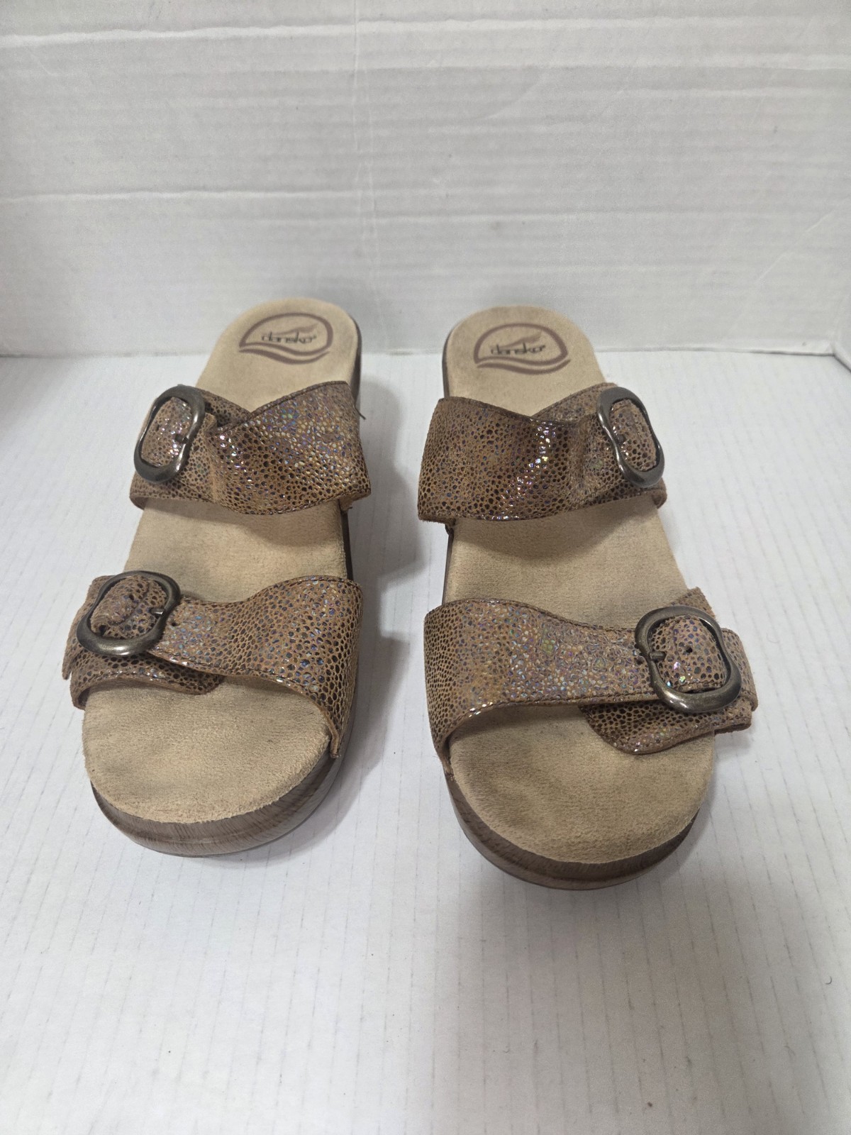 Dansko Sophie Iridescent Slide Sandals