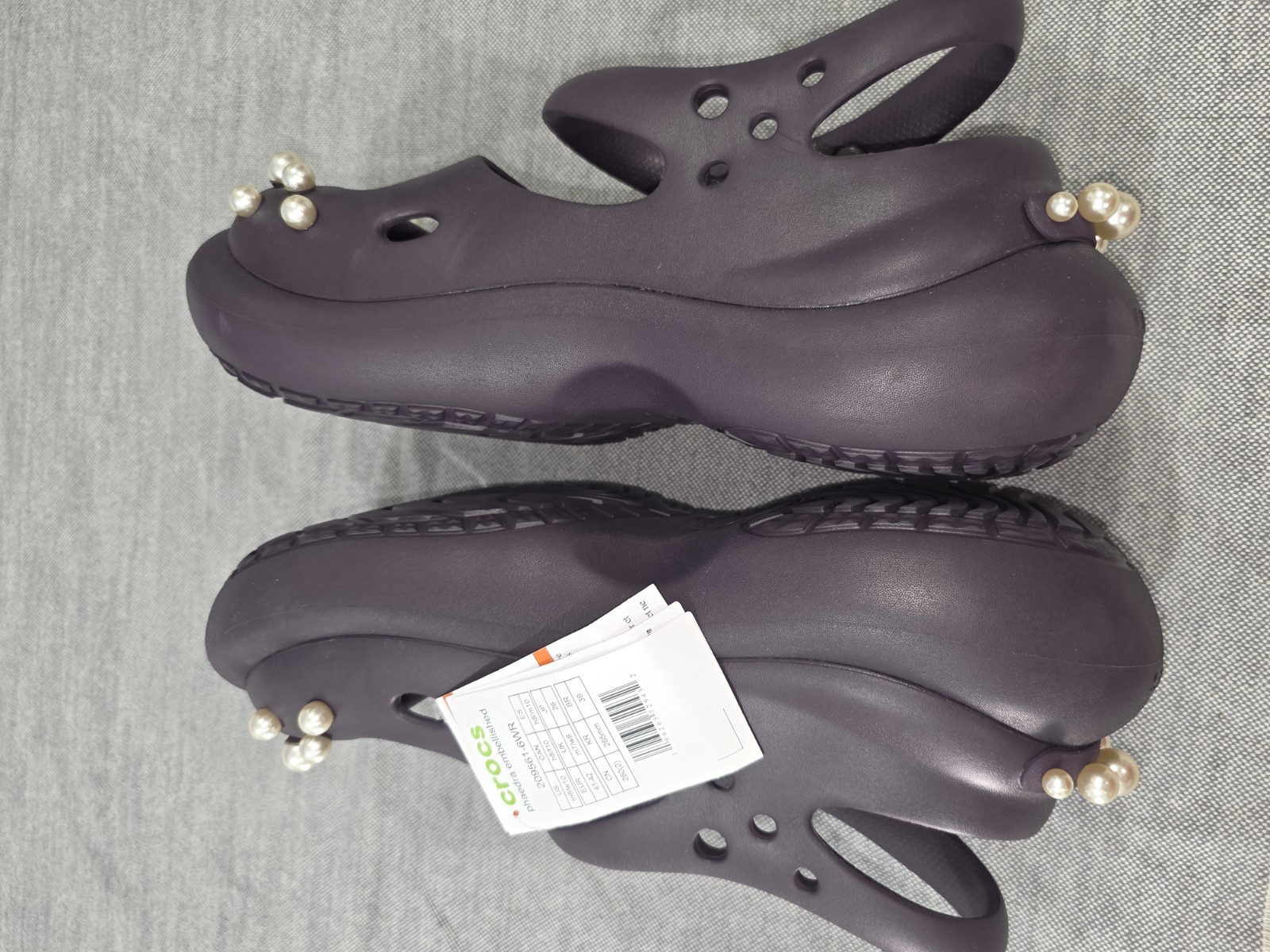 Crocs Phaedra Embelished Purple Platform Shoe Women Size 10