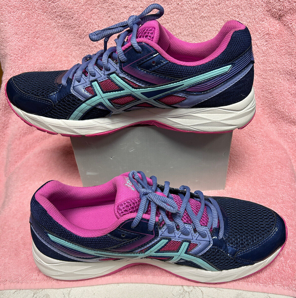 Asics-T5F9N-women-Multicolor sneakers- Sz-11. Indonesia.