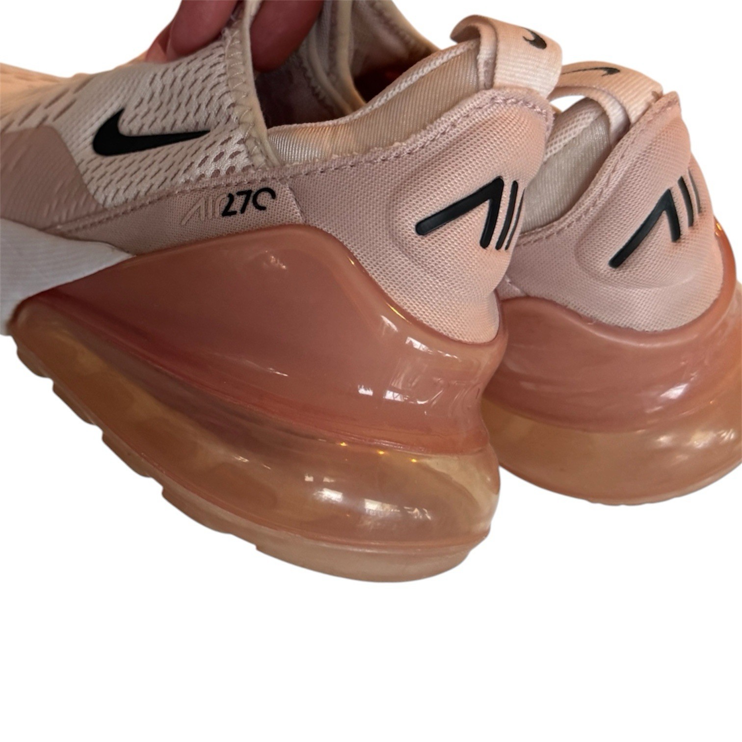 Nike Air Max 270 Women’s Low Top Lace-Up Pink Athletic Sneakers AH6789-604
