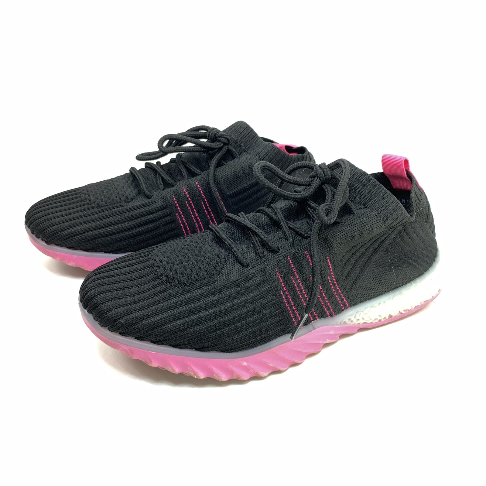 Danskin Positive Womens Shoe Size 10 Lace Up Sneaker Black Purple