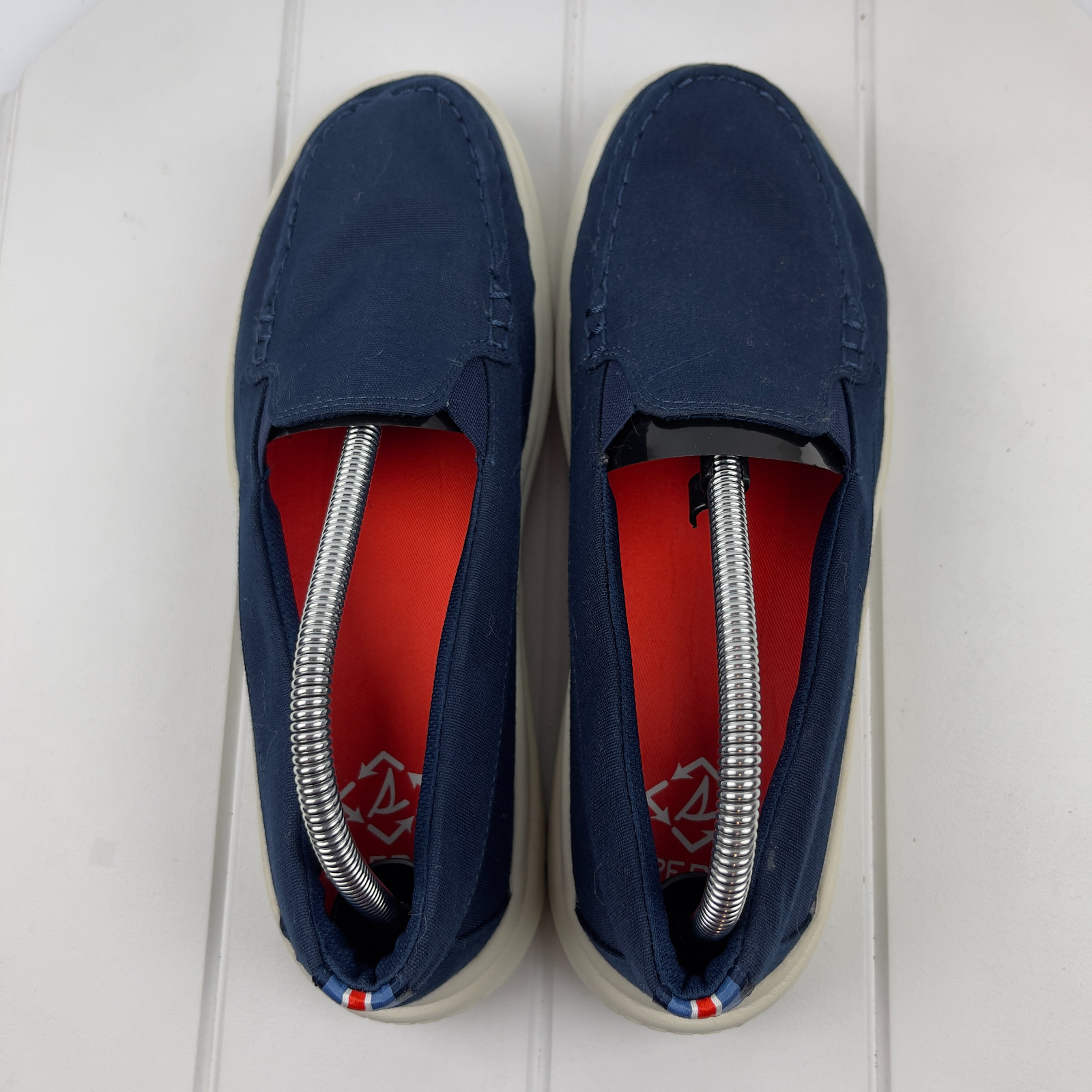Sperry Recycled Shoes Women’s 10M Blue Captain’s Moc Slip Ons Sneakers