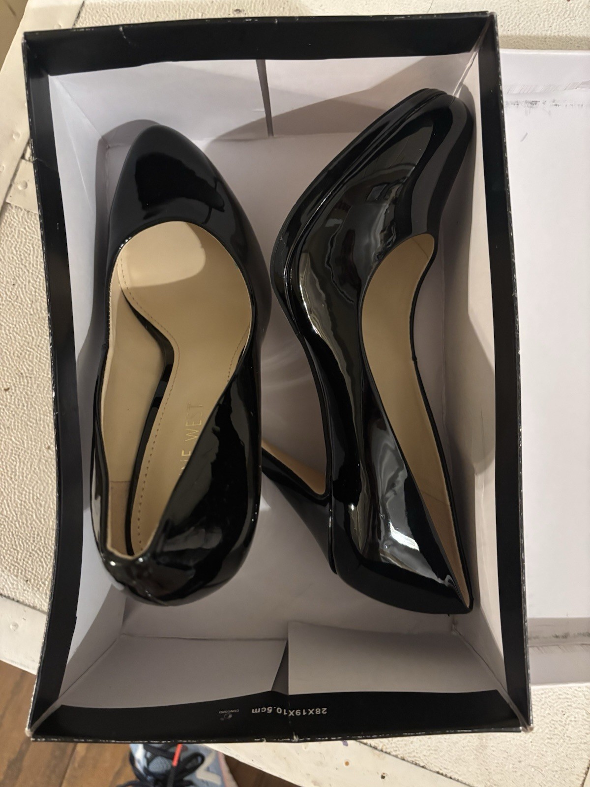 Nine West Black Shiny High Heel Size 6.5