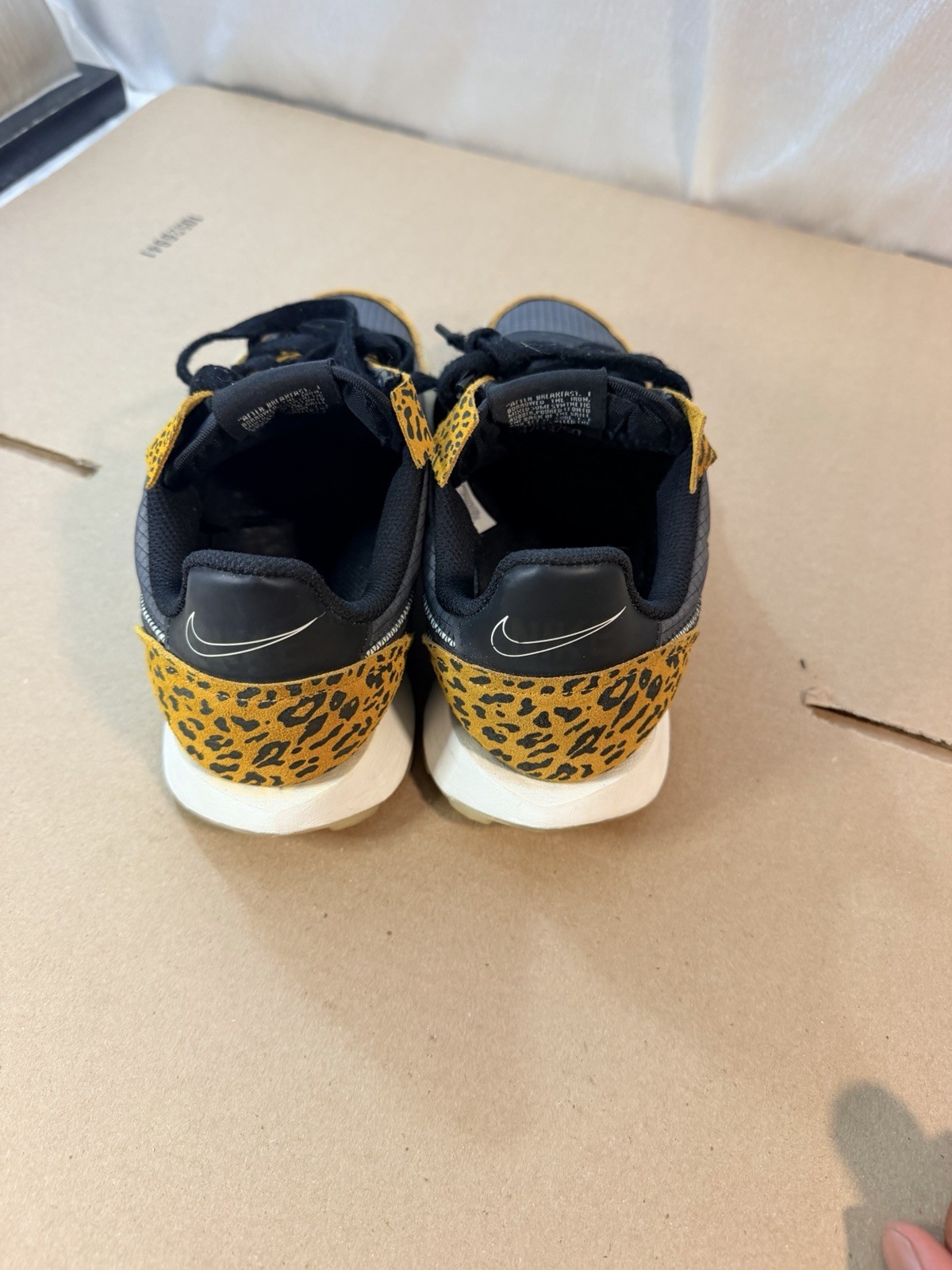 Nike Waffle Racer 2X Leopard Animal Print Black/Yellow Low Top DC9208-001