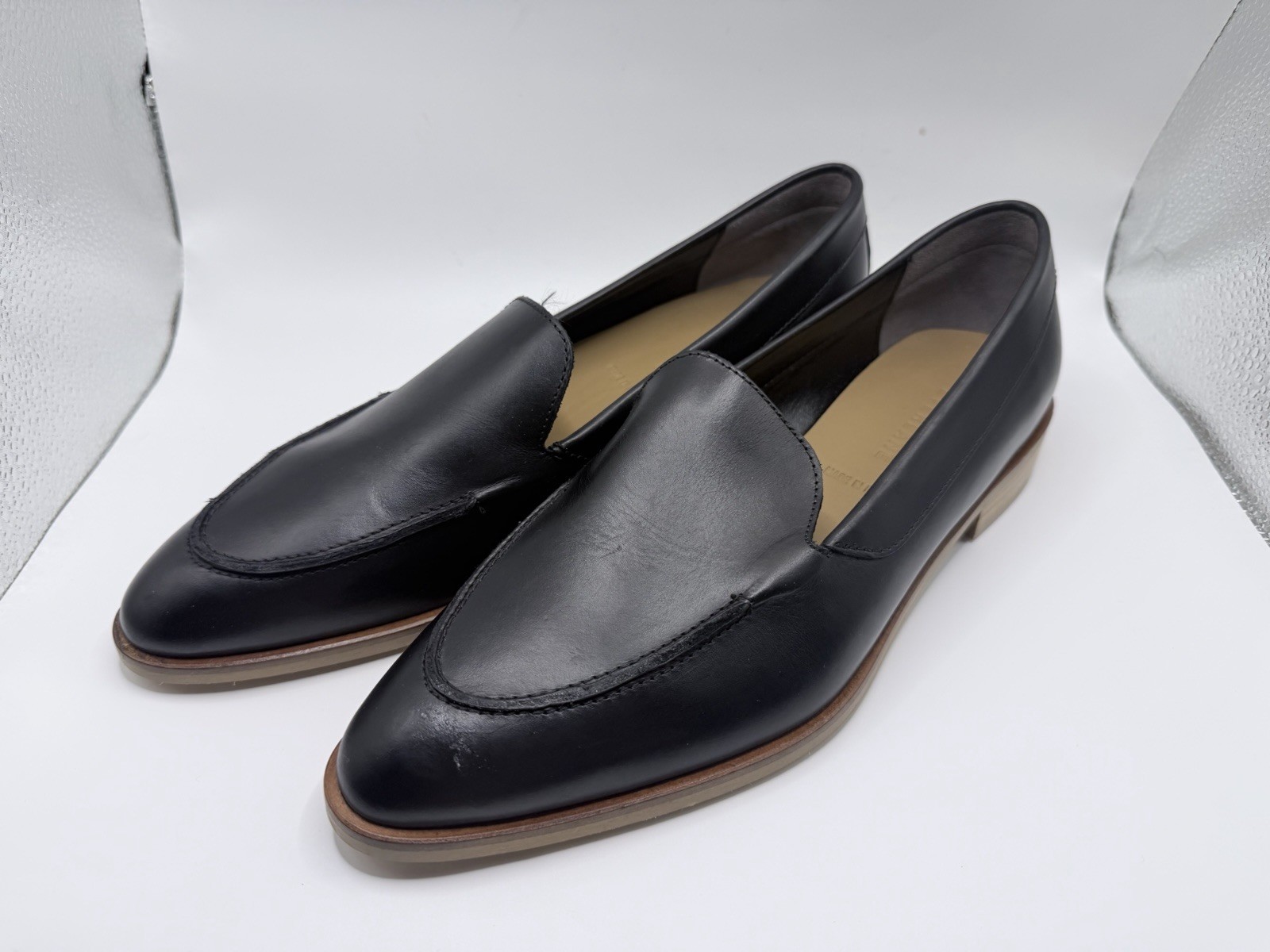 Everlane The Modern Loafer (Original) Black Italian Leather 8.5 Made In Italy