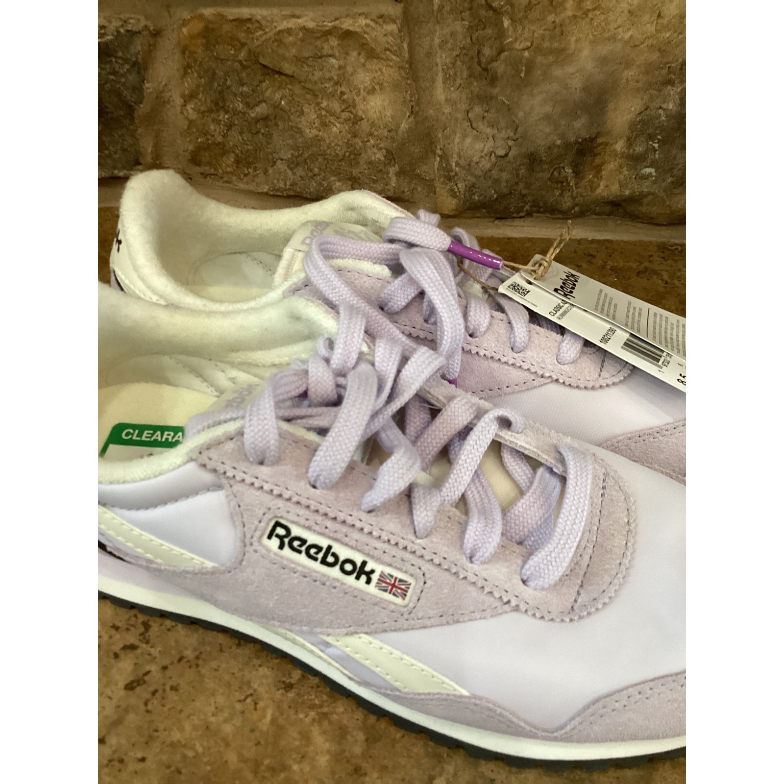 Reebok Classic AZ Womens Lilac Purple Suede Running Sneakers 100211390 Size 8.5
