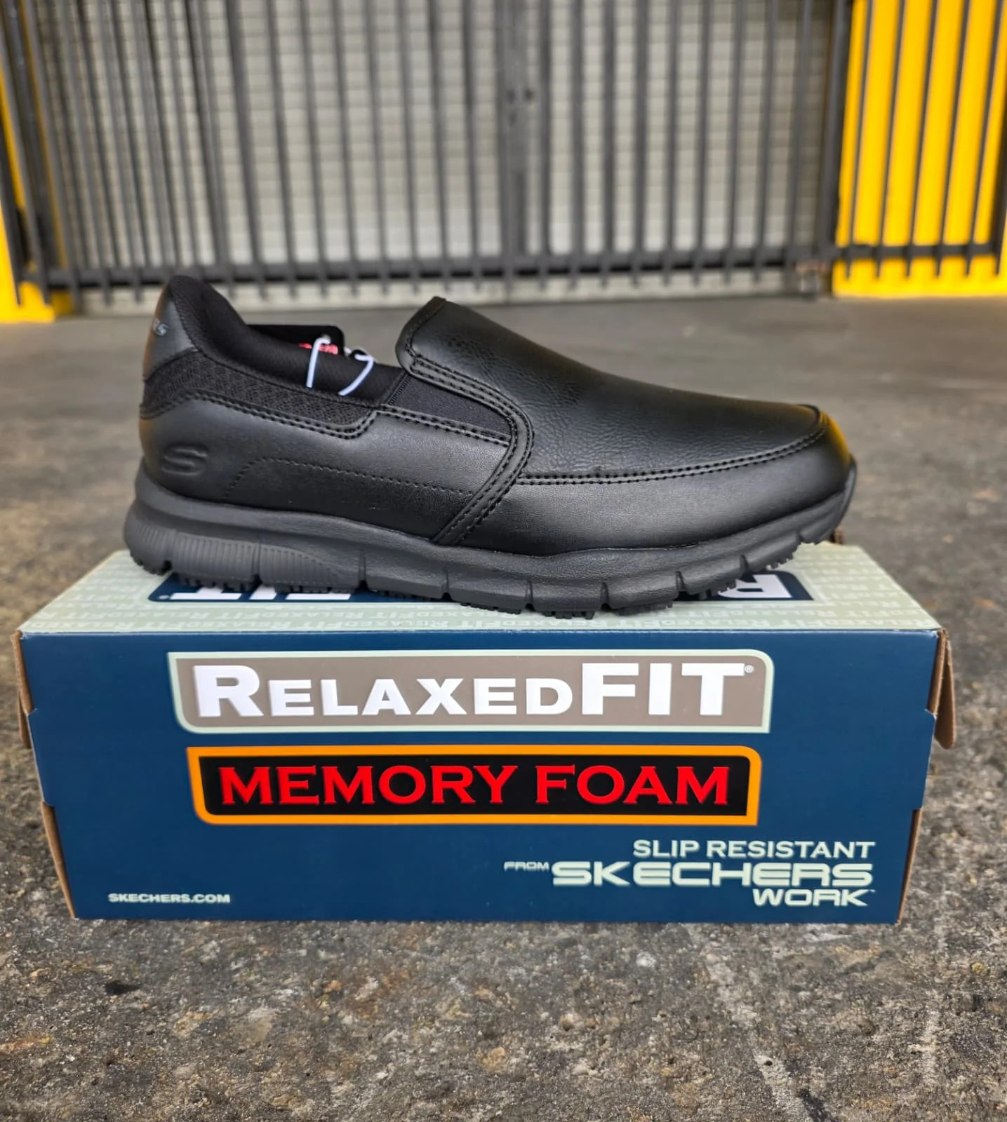 Skechers Annod – 77236 Black – Slip Resistant – Work – Women’s