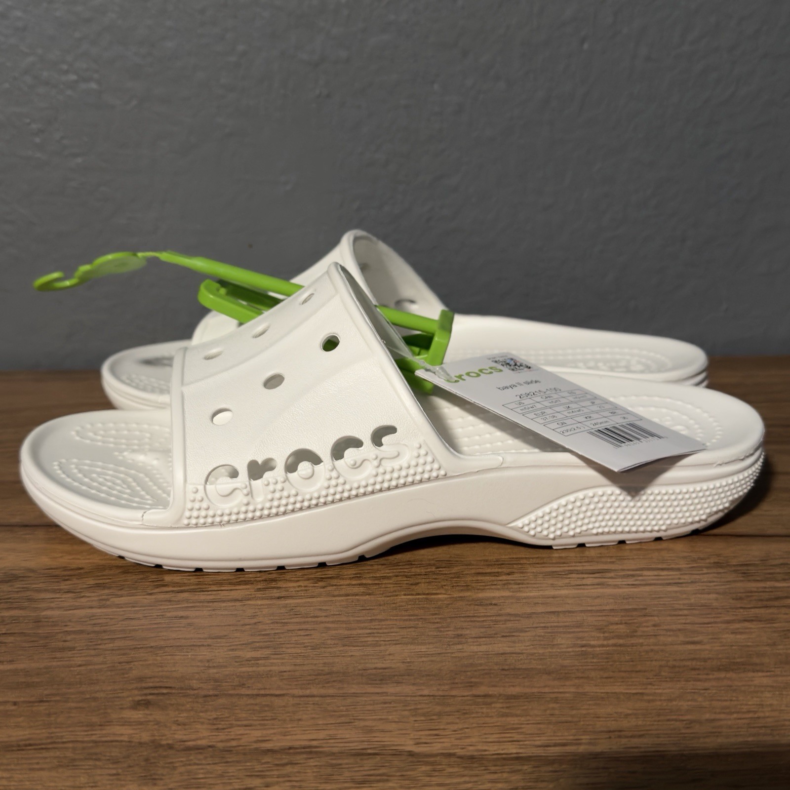 Crocs Adult Baya II Slide Sandals White US Women’s Size 7 New with Tags