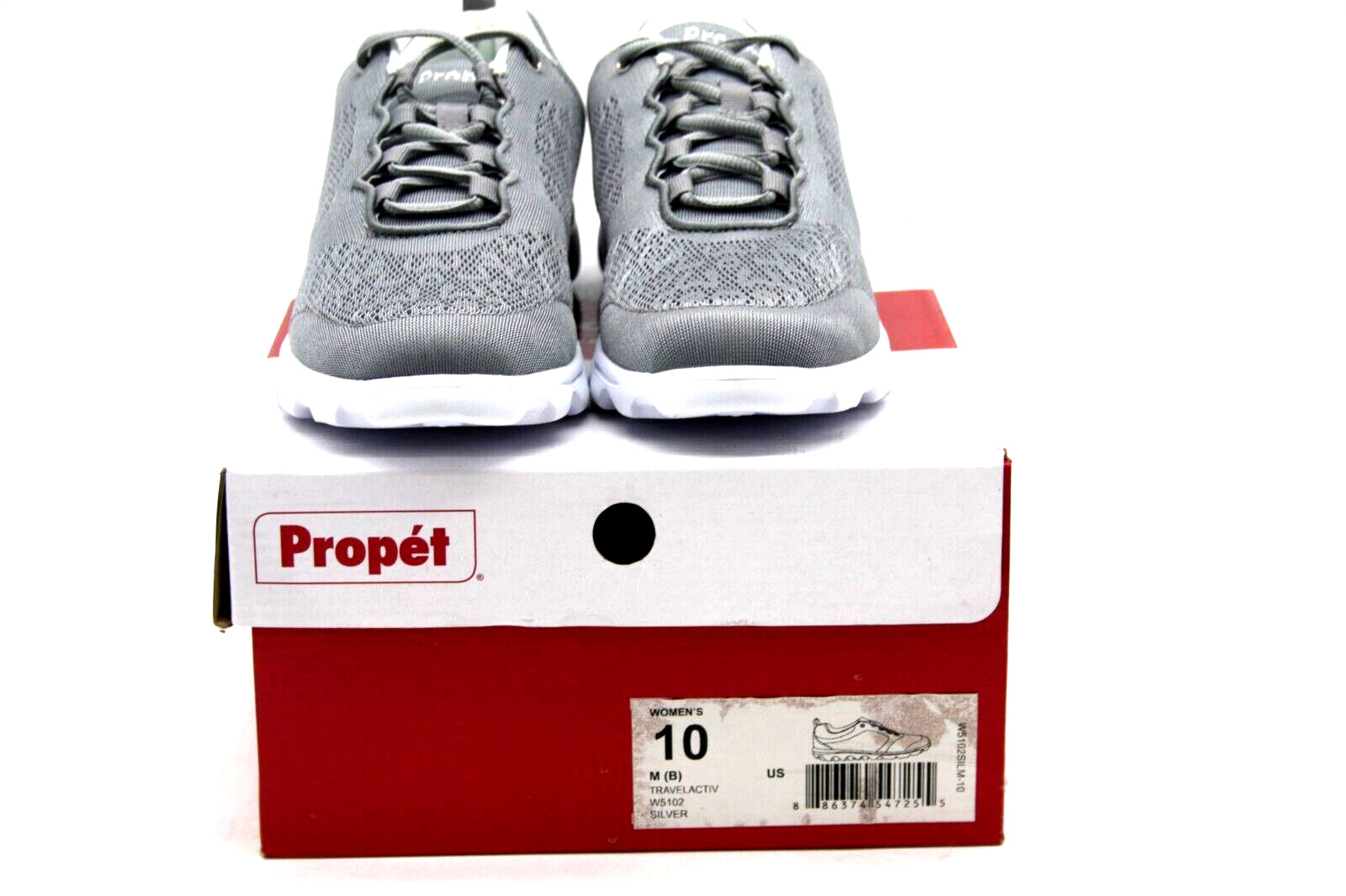 PROPET TRAVELACTIV W5102 SILVER WOMENS SHOE CASUAL SIZE 10M