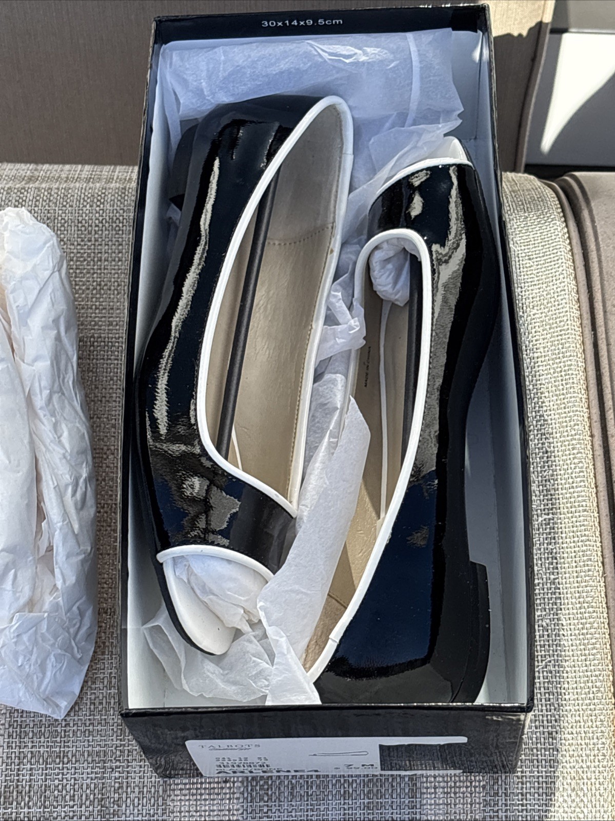 Talbots Black And Bone Slip-ons 7 Arlene4 New