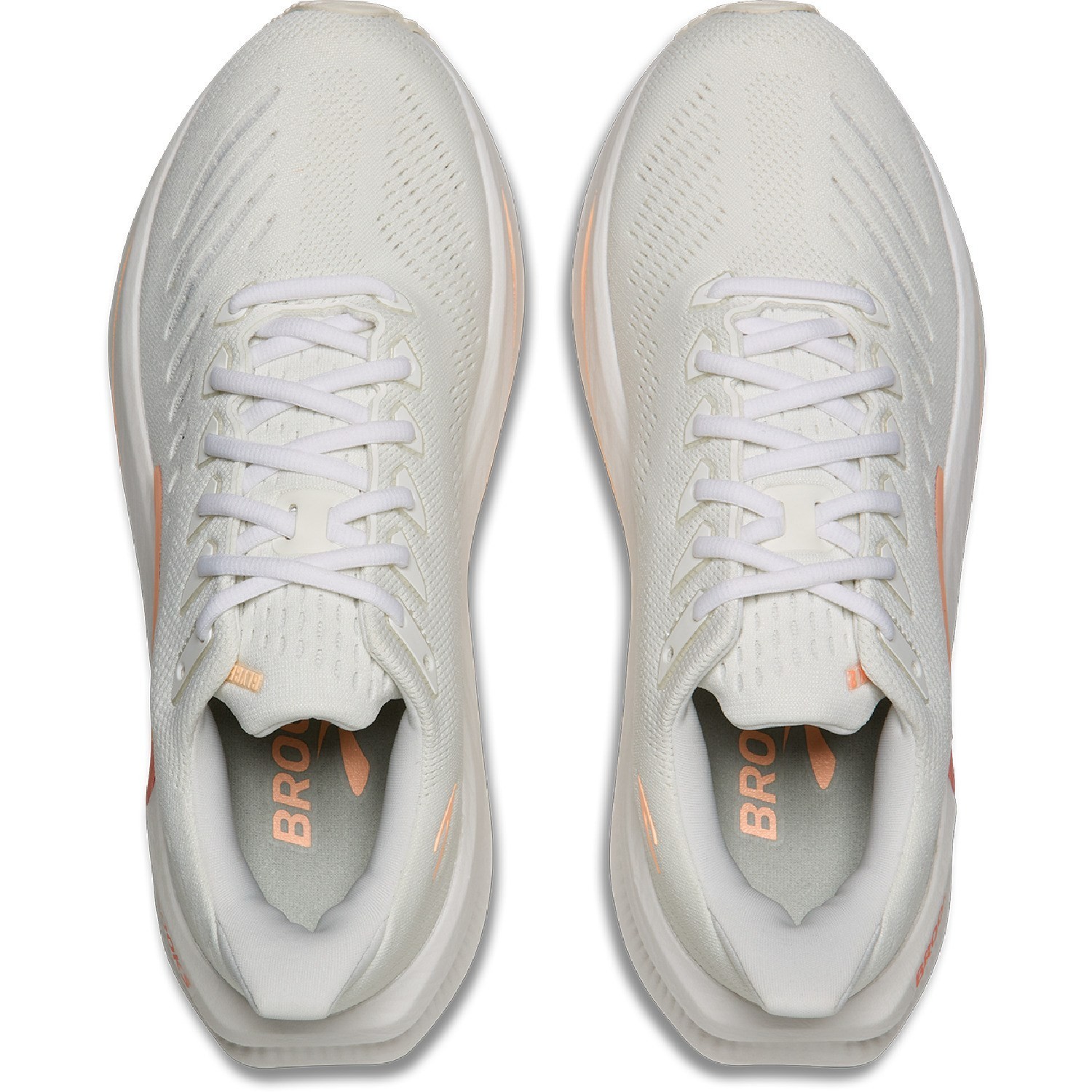 Brooks Glycerin Max 2 Road-Running Shoes – Women’s-White/Coral/Peach
