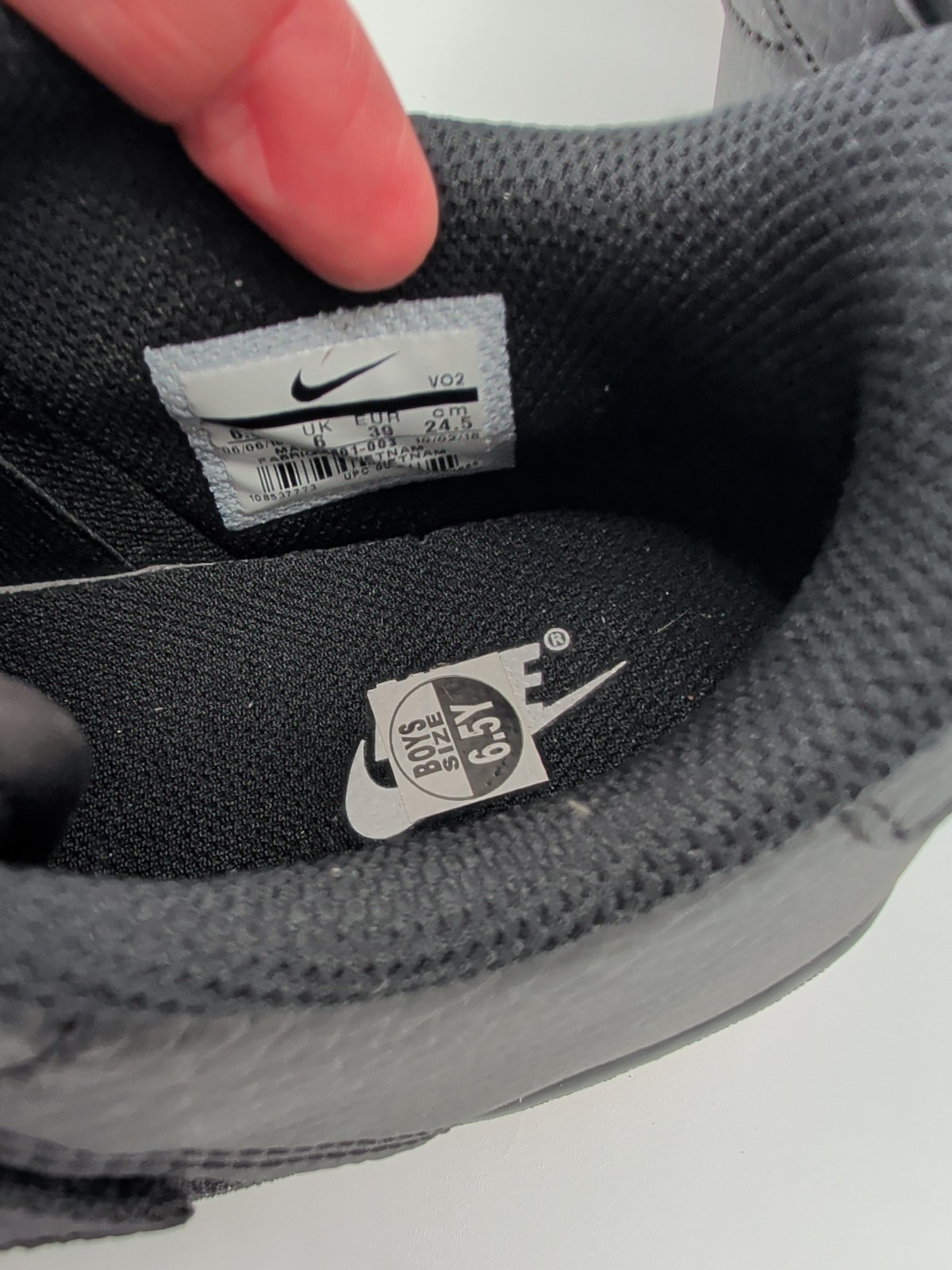 Nike Air Force 1 Utility GS Black Gum AJ6601-003 Youth Size 6.5Y Womens Size 8