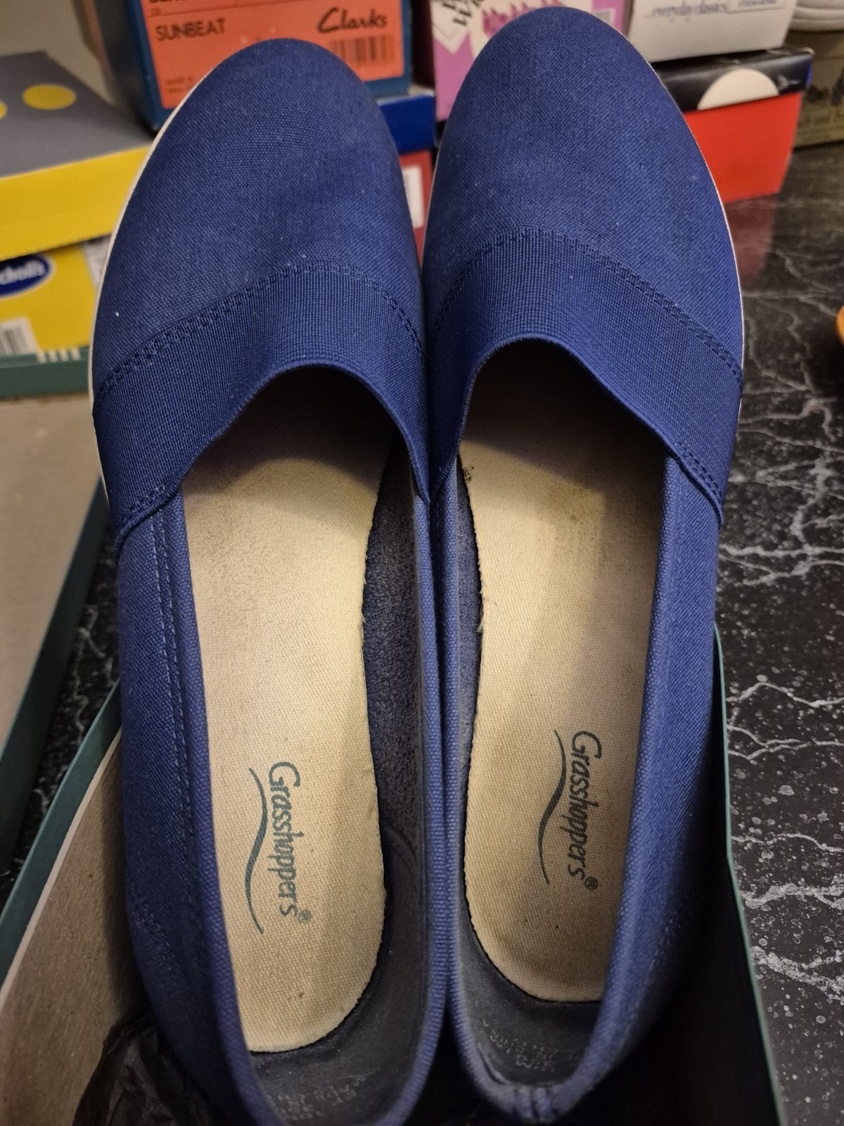 Grasshoppers Navy Blue Size 10 M Womens Shoes With Box