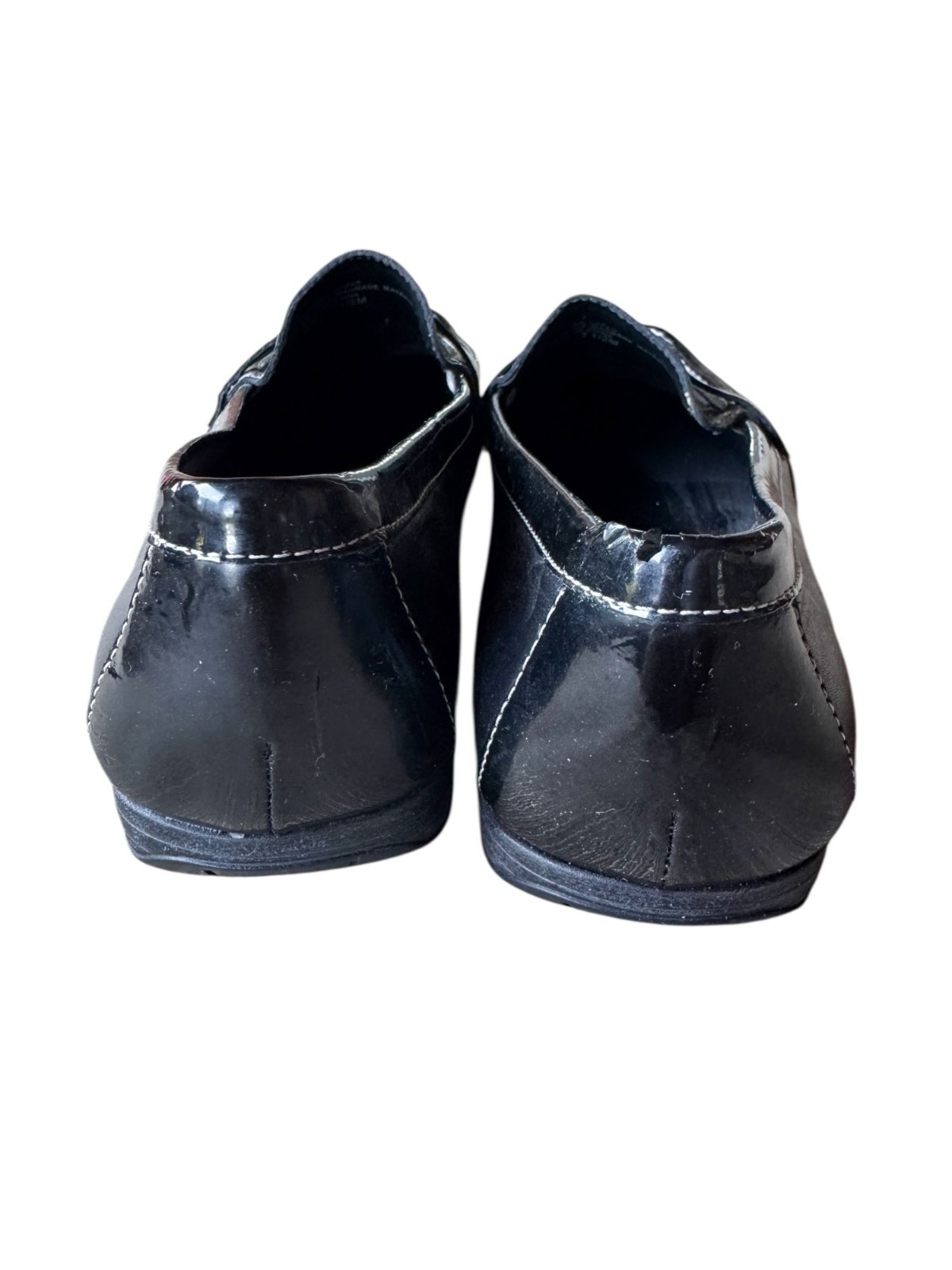 Etienne Aigner Wren Black Leather Loafers Women’s 7.5M Slip-On Casual Travel
