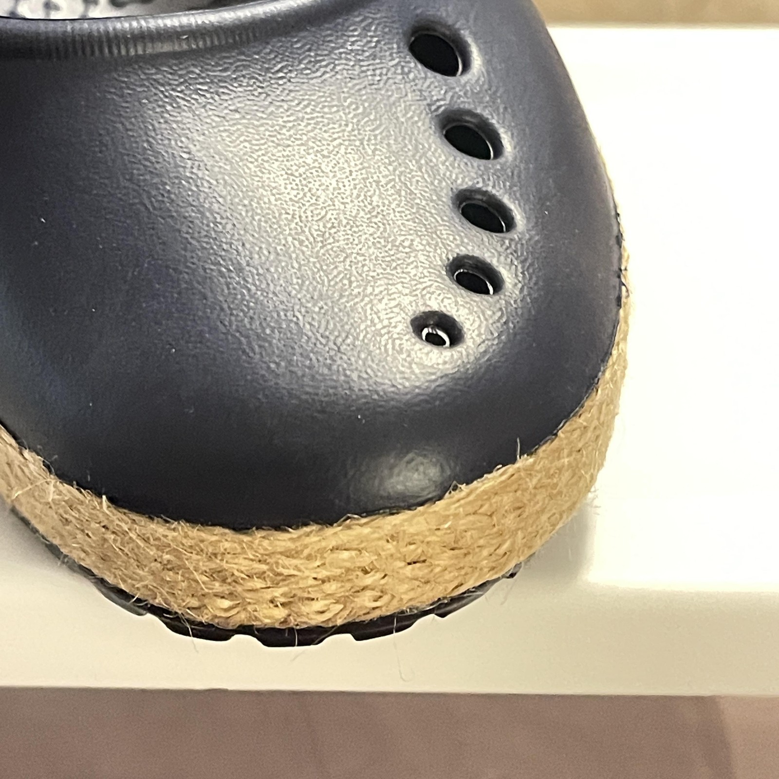 ELEGA SPORT Shoes Womens Size 8 Navy Blue Flats Espadrille Jelly EVA SV-014