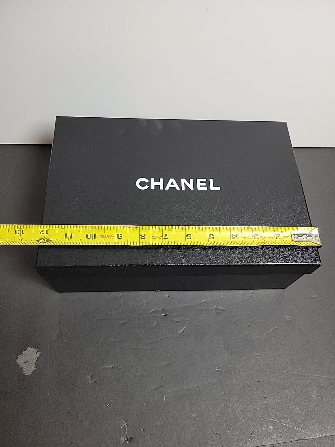 CHANEL Goatskin Grosgrain CC Slingback Pumps Size 38 ( G45738 ) Empty Box Only