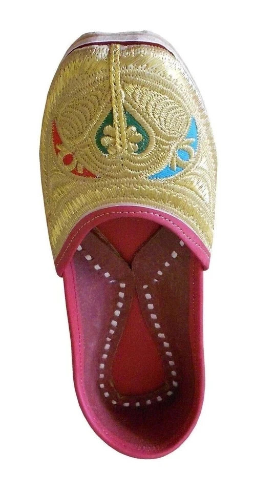 Jutties Shoes Punjabi Indian Women Flats Flat Womens Slip Leather US 7-9.5