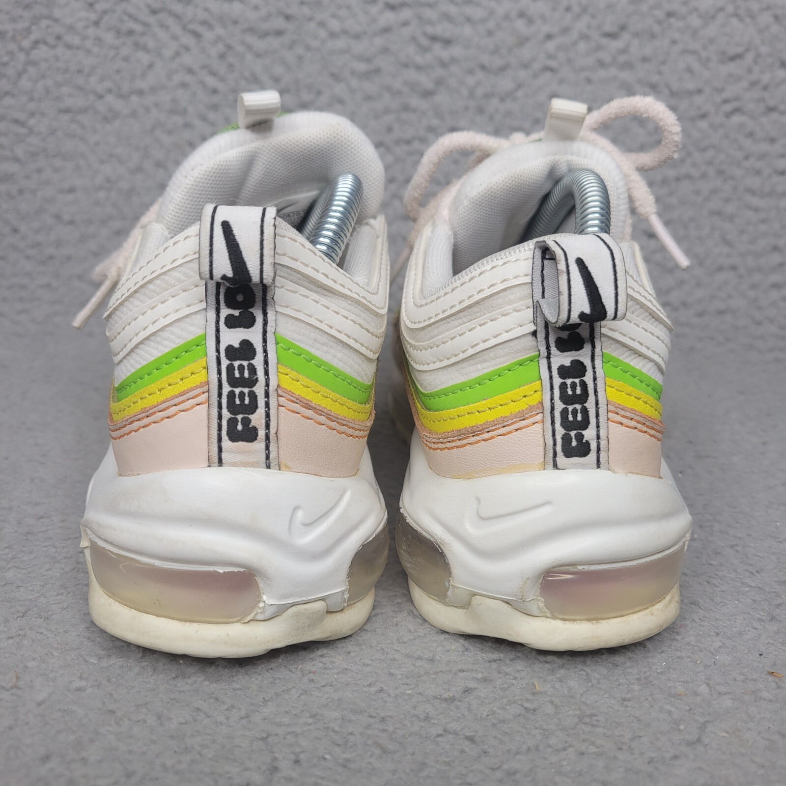 Nike Air Max 97 Feel Love Women’s Size 6.5 White Pink Green Black FD0870-100
