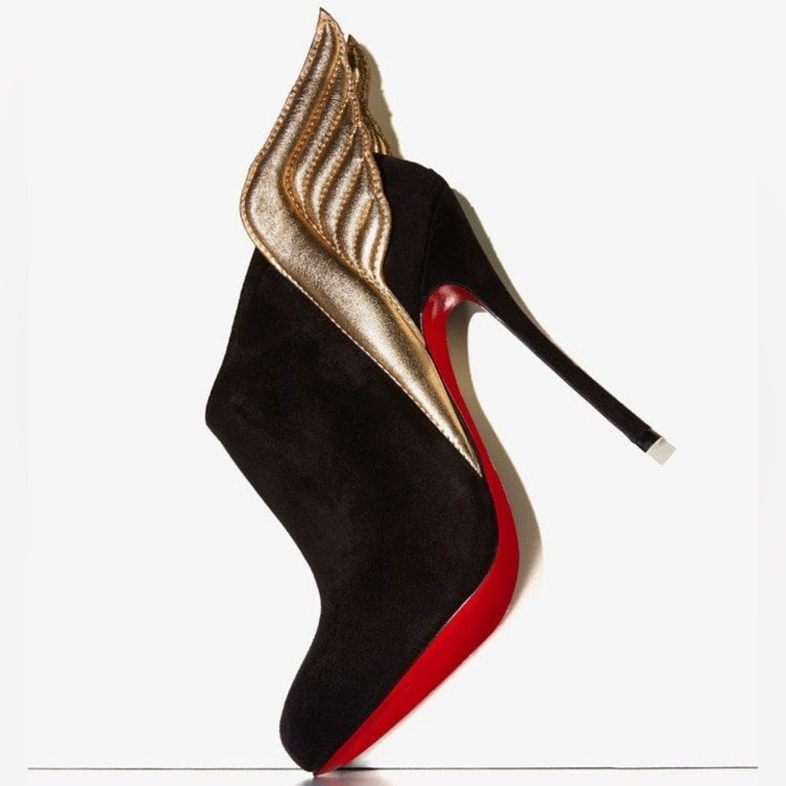 Christian Louboutin Mercura Suede Leather Boots with Wings, US Size 9 (CL 39.5)