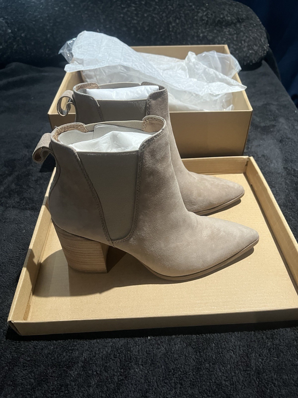 Steve Madden Knoxi Pull On Block Heel Chelsea Boot, Size 8
