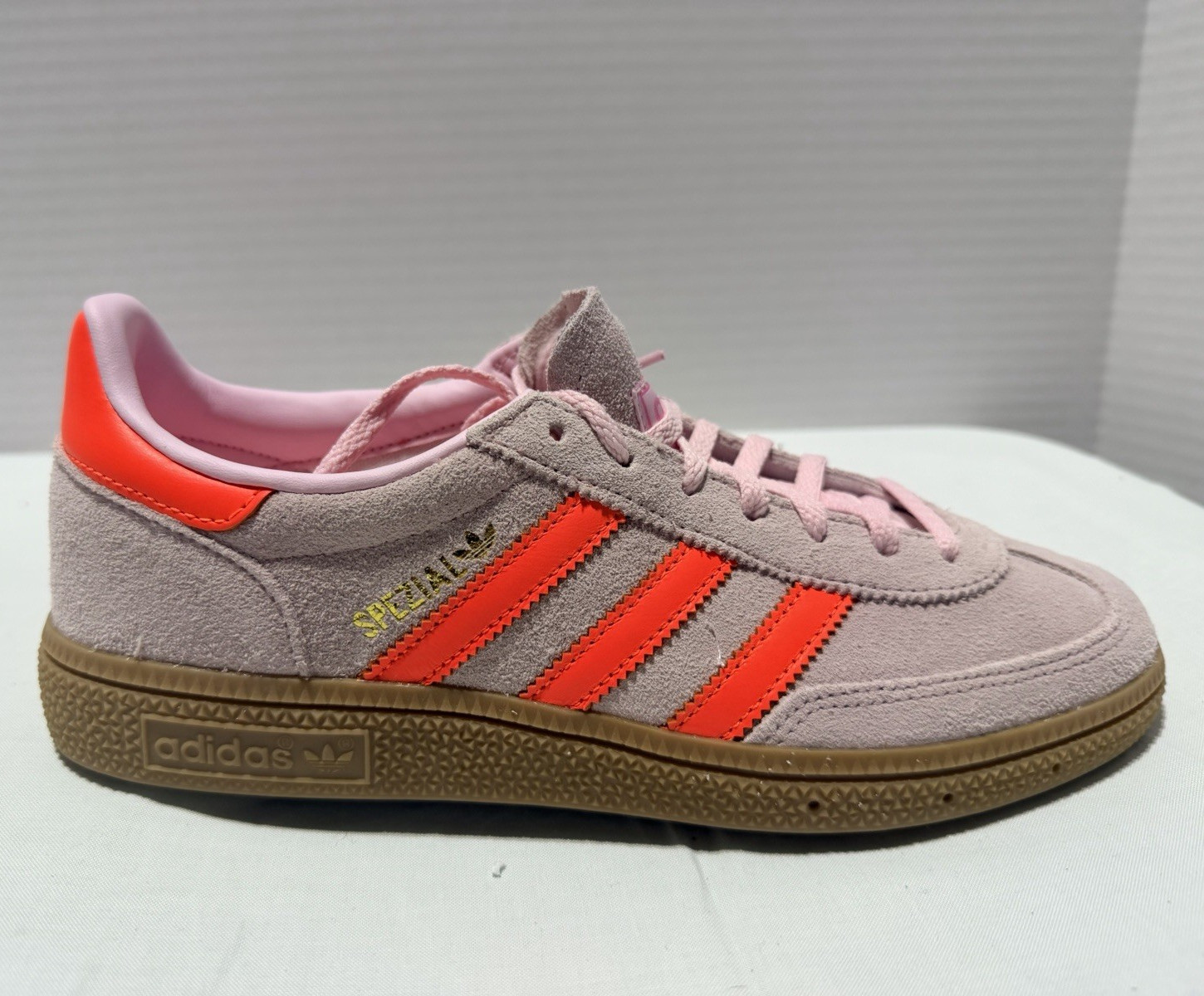 adidas Handball Spezial W Low Top Lace-Up Suede Sneakers Pink/Orange JS0250