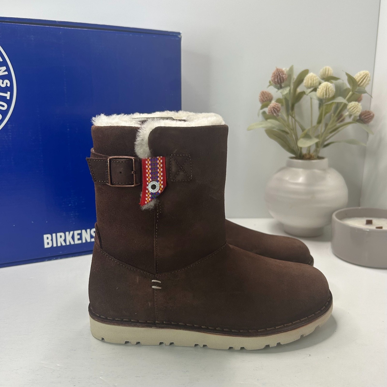 Birkenstock Westford Side Zip Boots Espresso Narrow Fit 1007051 Women’s US 5 NWB