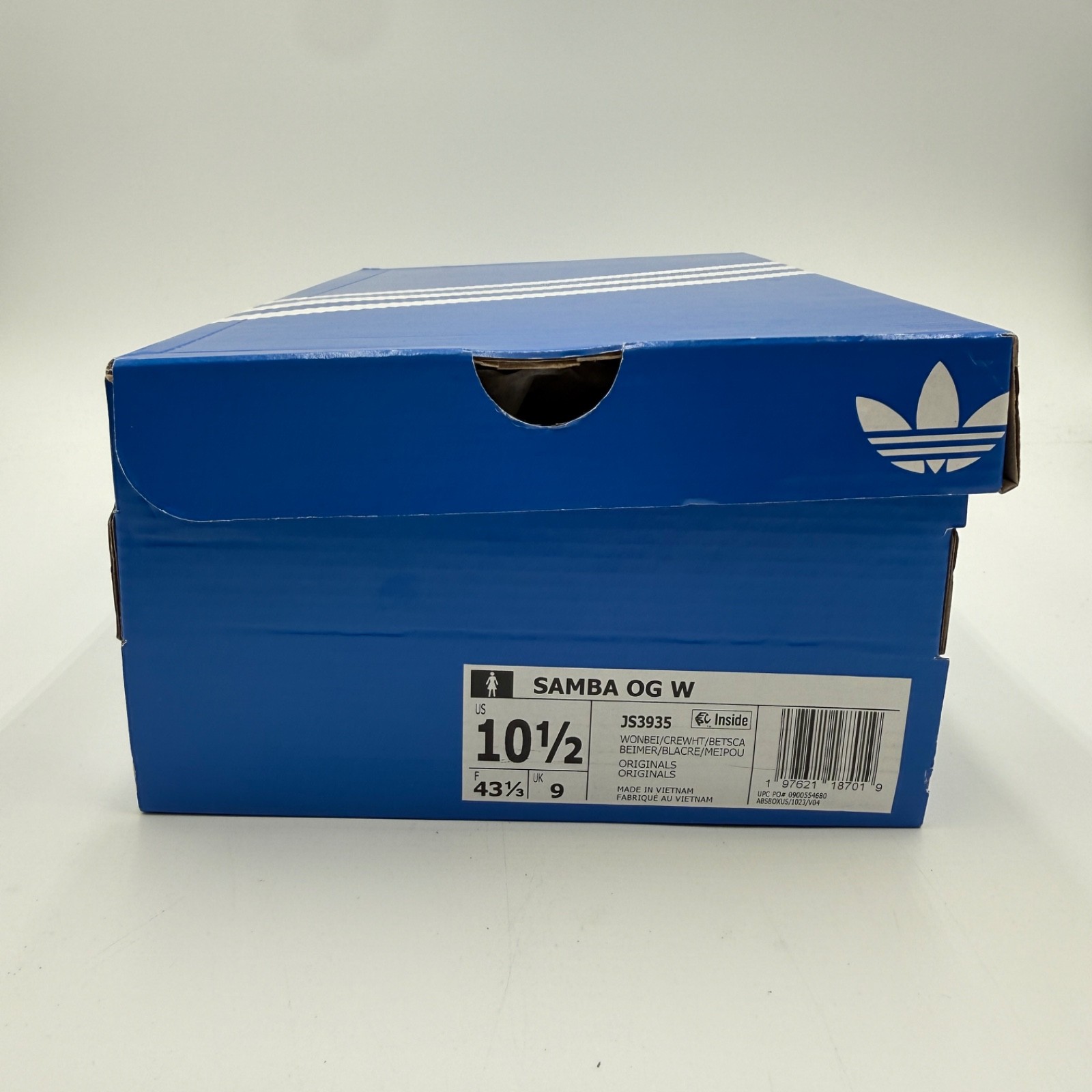 Adidas Women’s Size 10.5 Samba OG Pony Hair Pack – Wonder Beige Better Scarlet