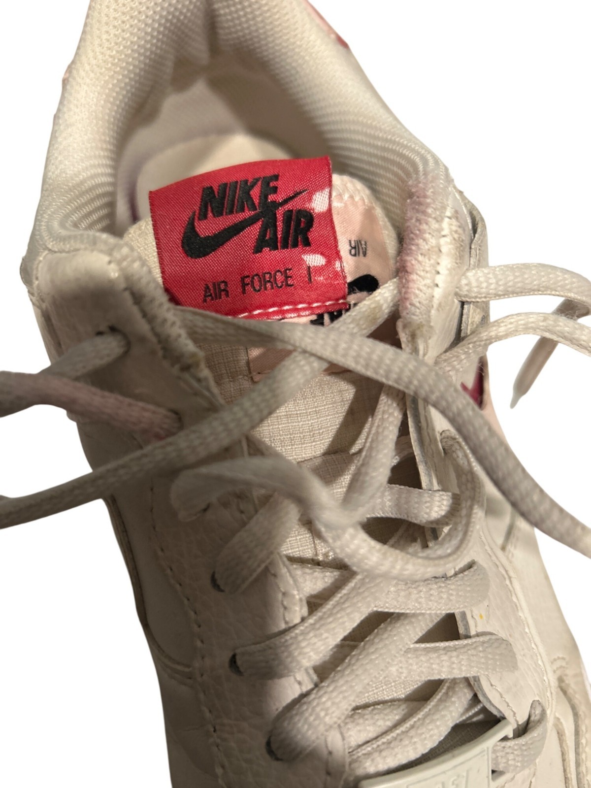 Nike Air Force 1 Shadow Sail Red Leather Low Top Sneakers