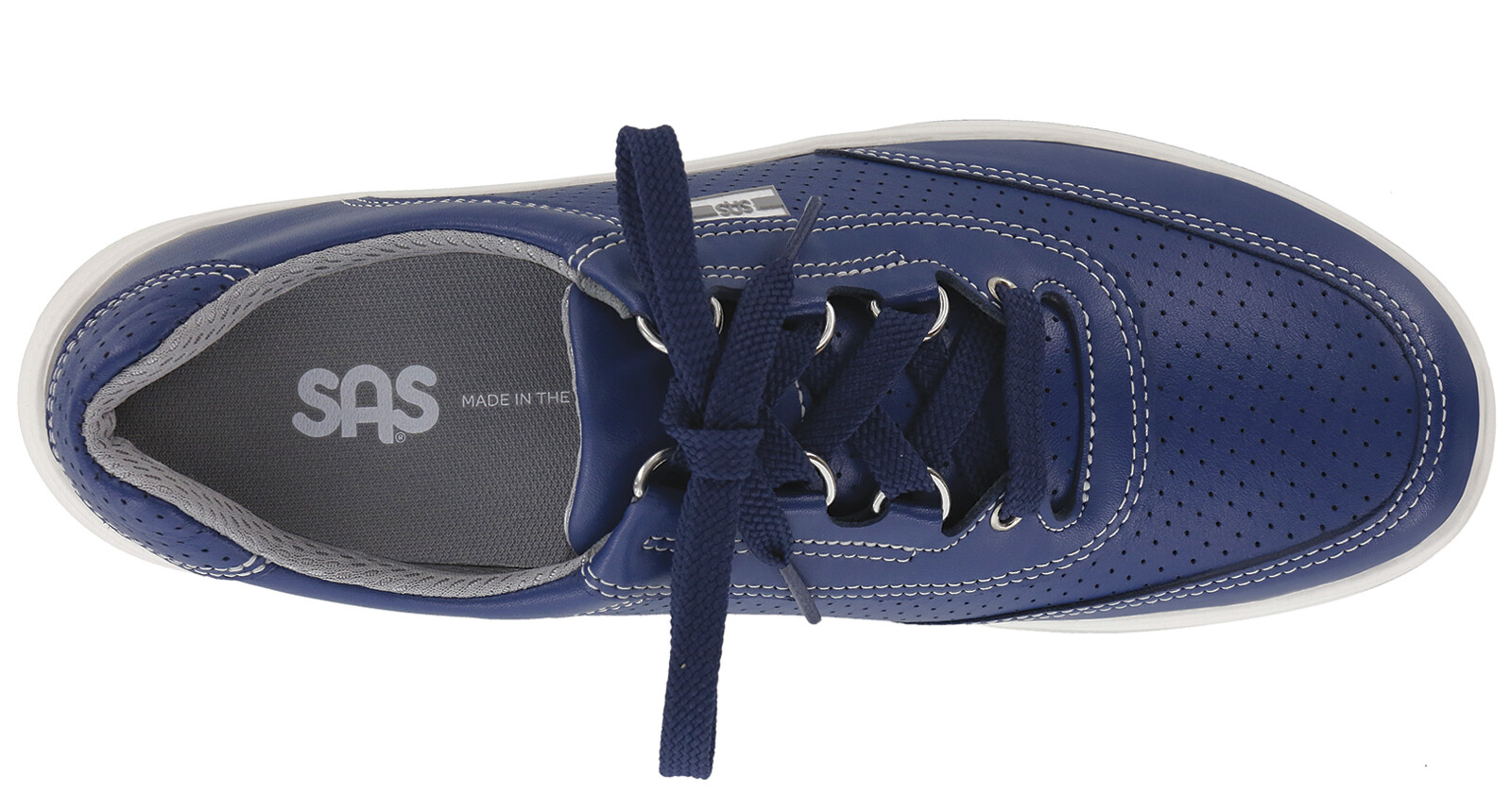 SAS Women’s Shoes Sporty Lux Blue Perf Many Sizes & Widths Brand New In The Box