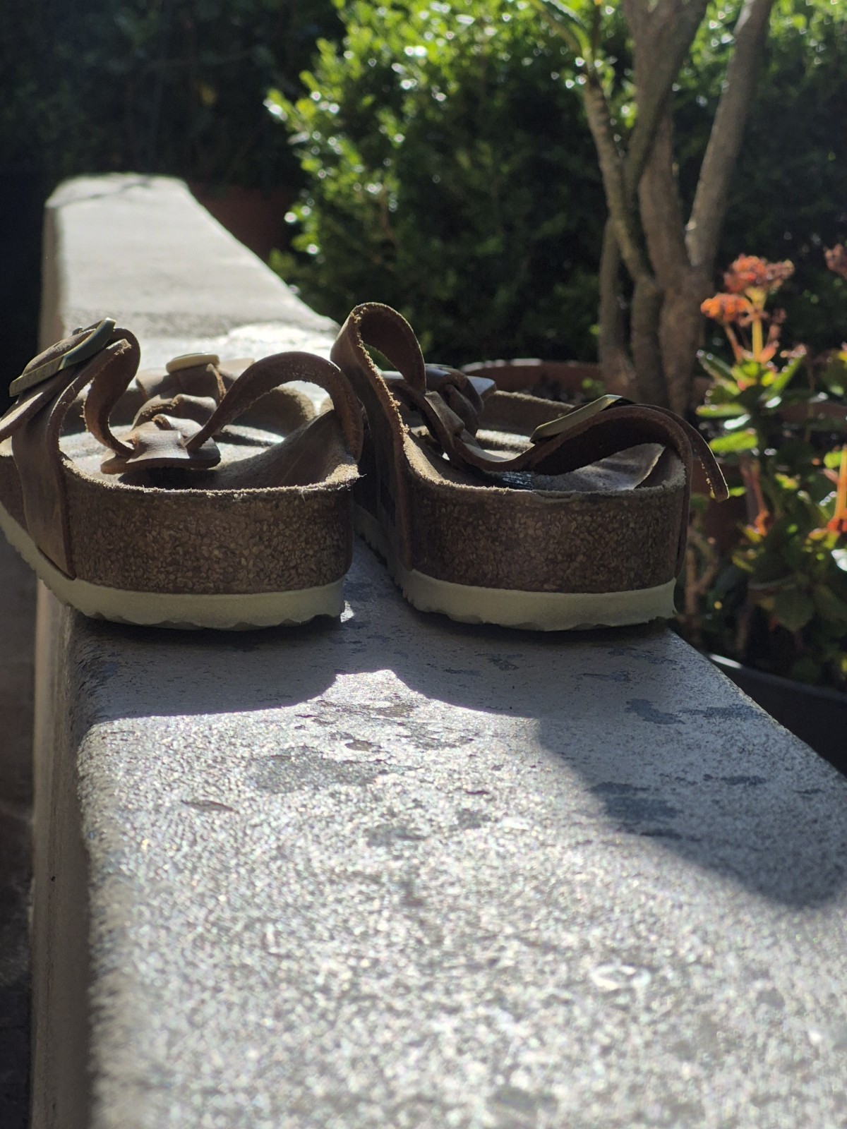 Birkenstock Brown Leather Gizeh Braided Oiled Thong Women’s Sandals 38/8